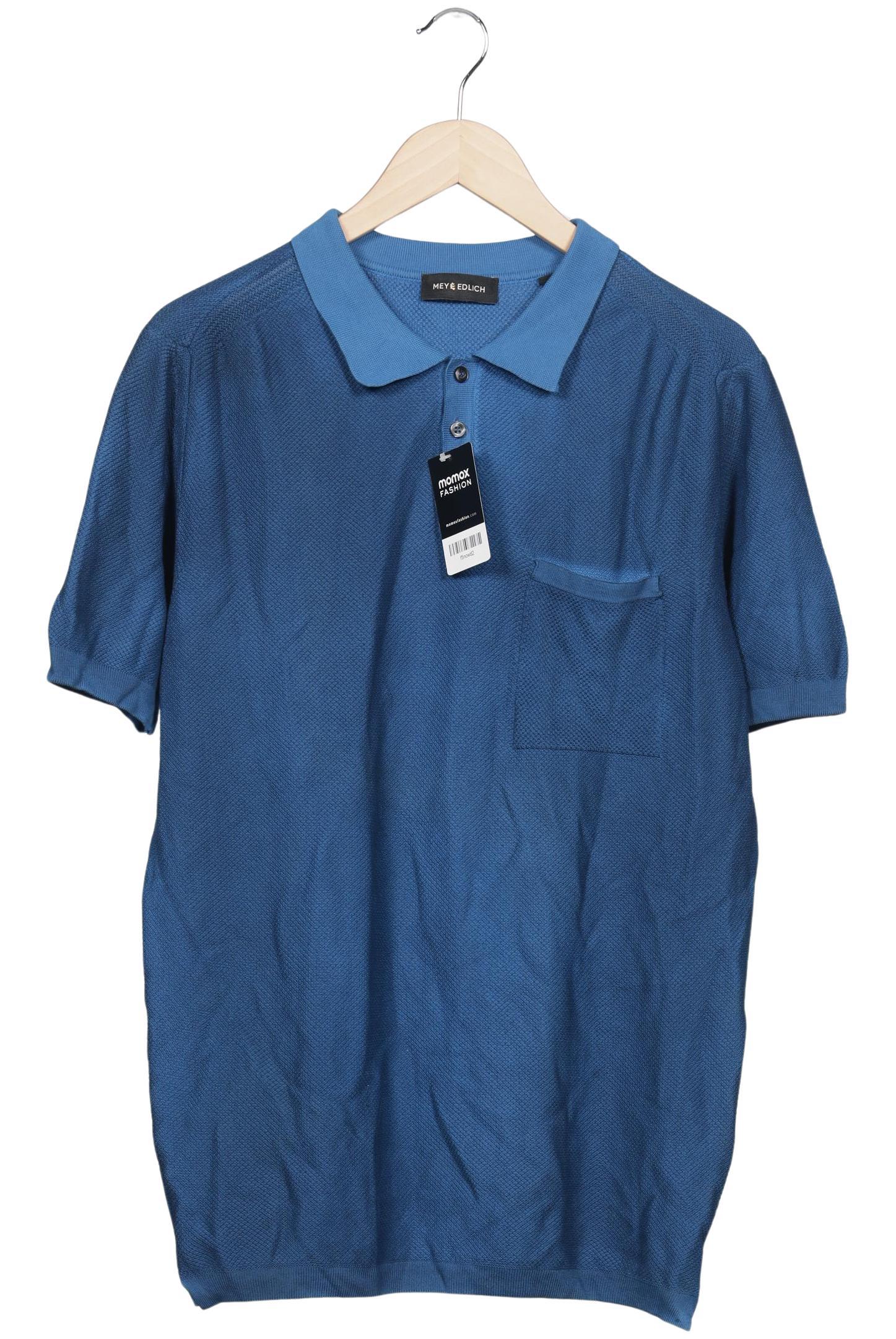 Thumbnail - MeyEdlich Herren Poloshirt, blau, Gr. 52