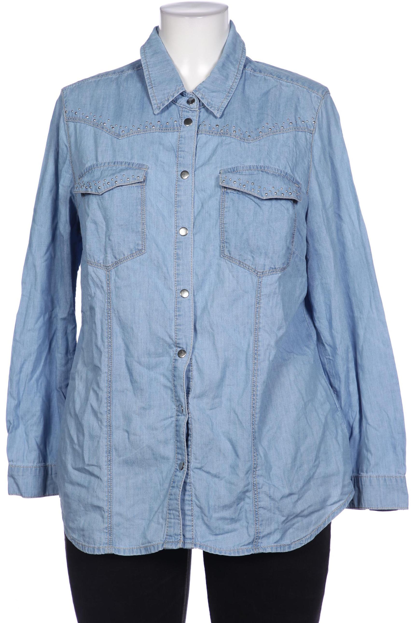 

Miamoda Damen Bluse, hellblau, Gr. 46