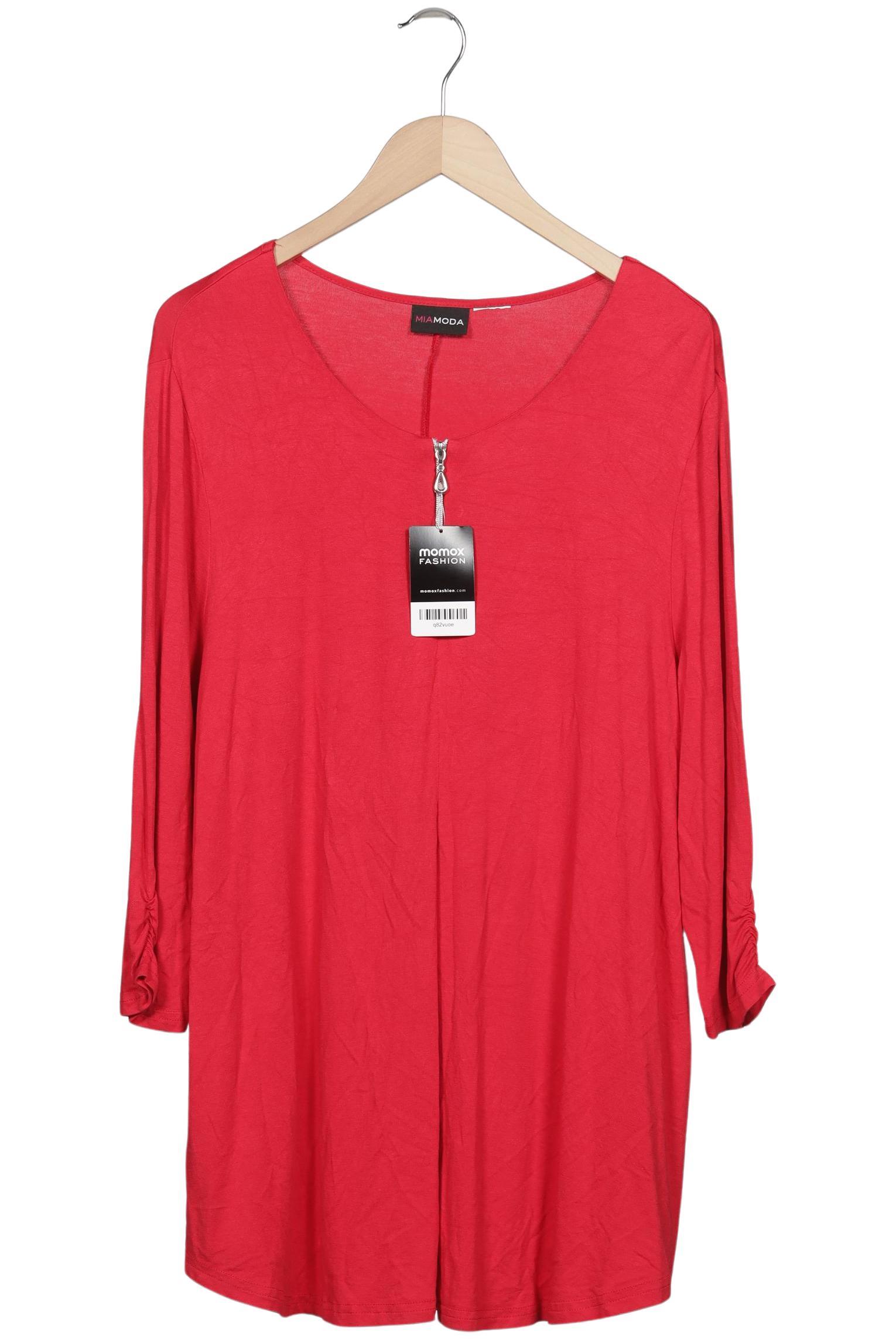 

Miamoda Damen Bluse, rot, Gr. 48