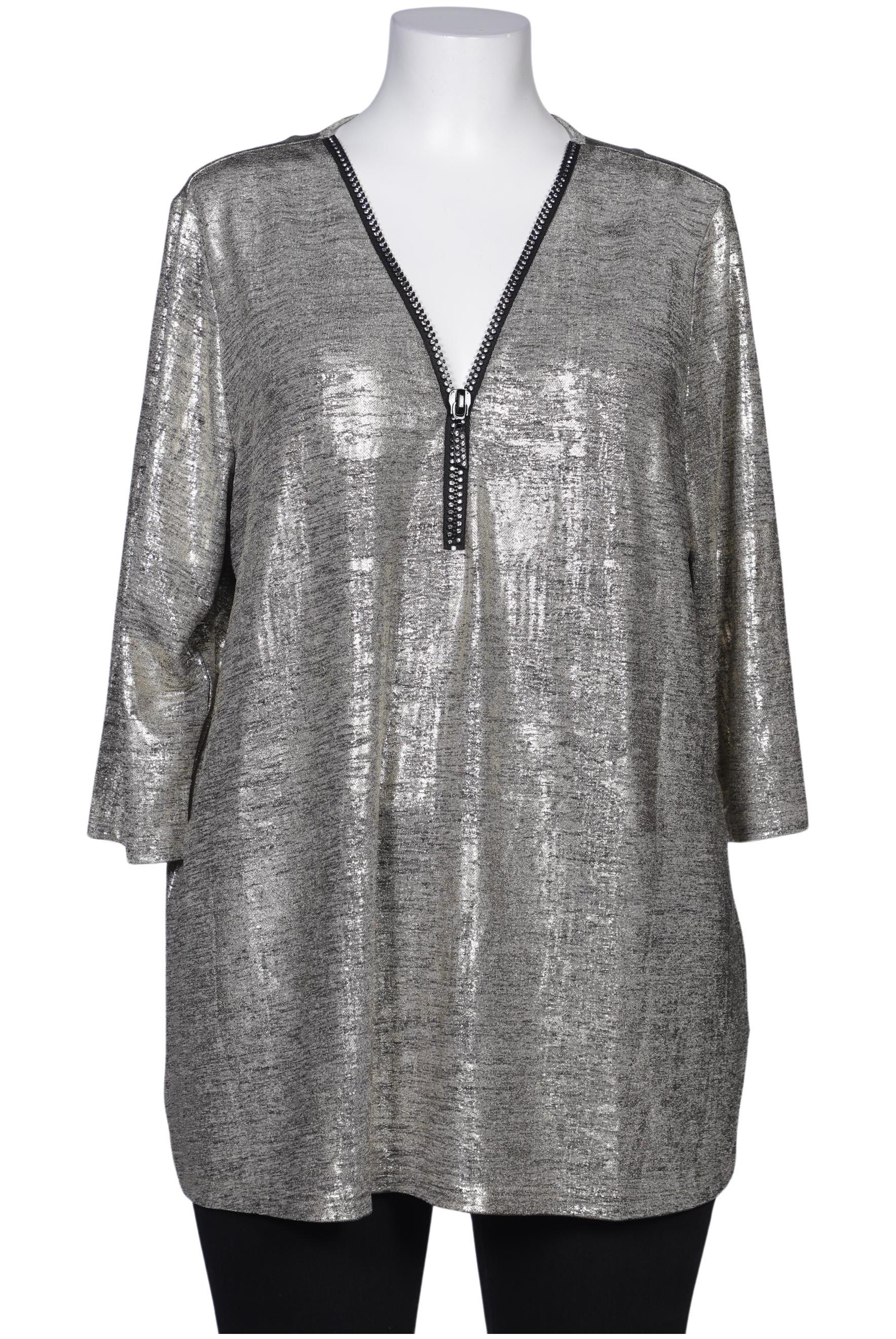 

Miamoda Damen Bluse, silber, Gr. 50
