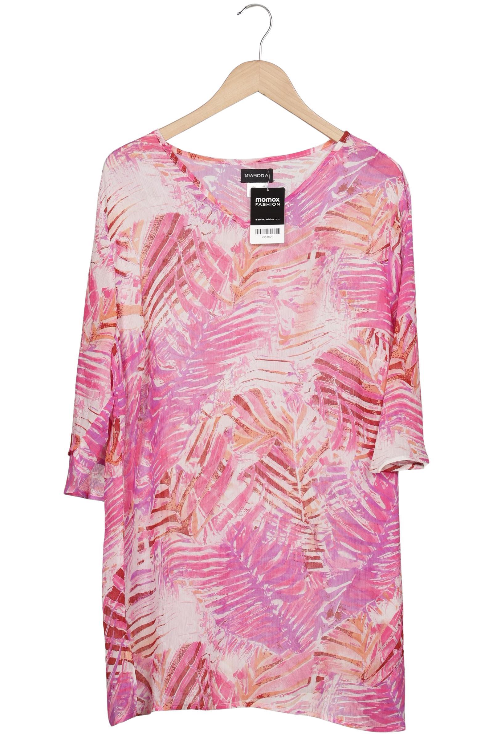 

Miamoda Damen Bluse, pink, Gr. 46