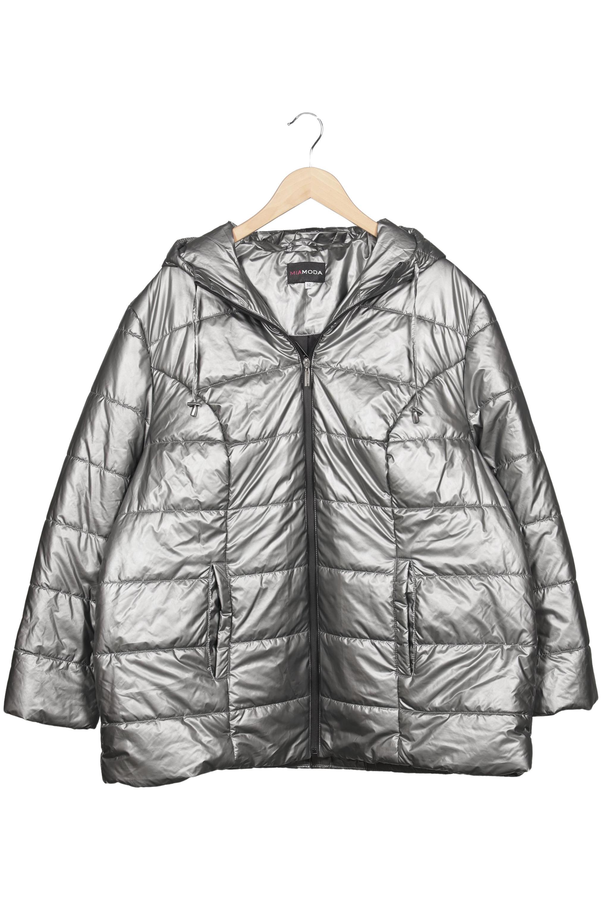 

Miamoda Damen Jacke, silber, Gr. 52