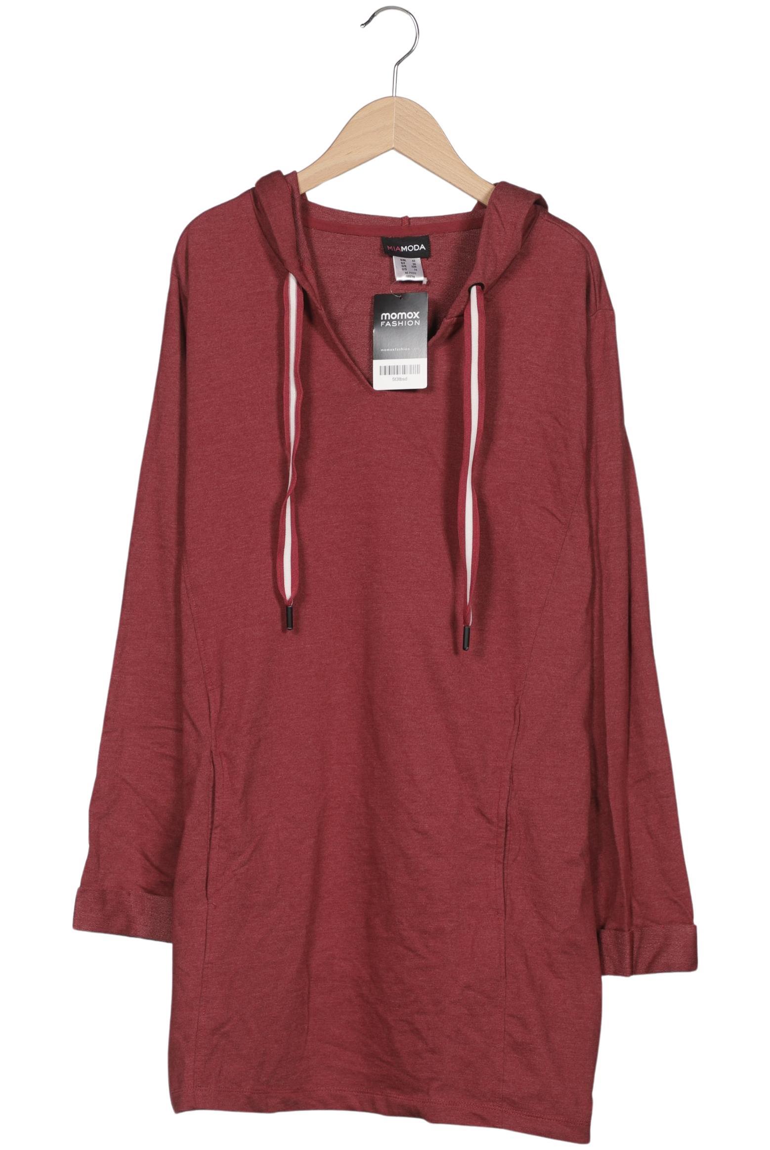 

Miamoda Damen Kapuzenpullover, bordeaux, Gr. 48