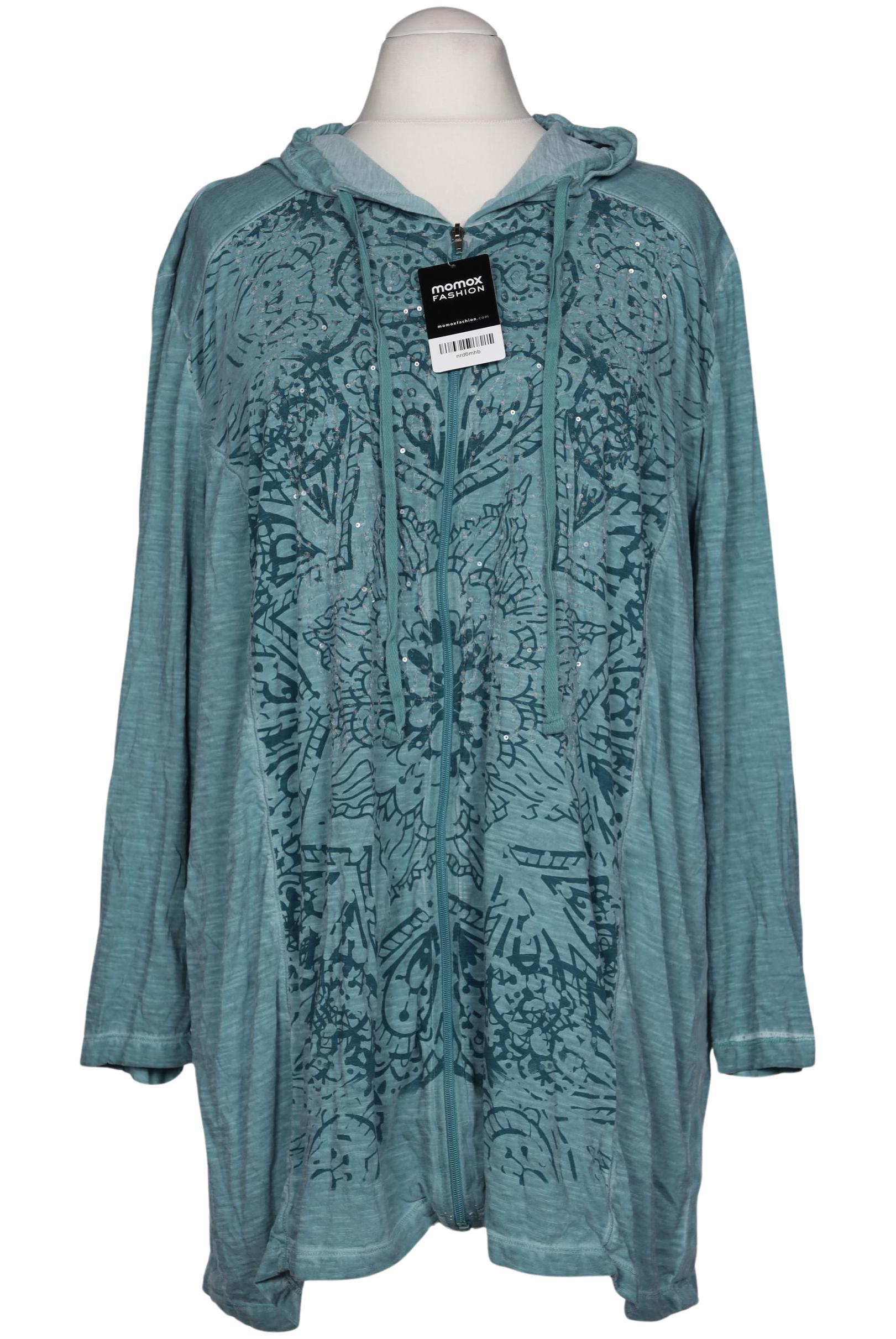 

Miamoda Damen Kapuzenpullover, türkis, Gr. 56