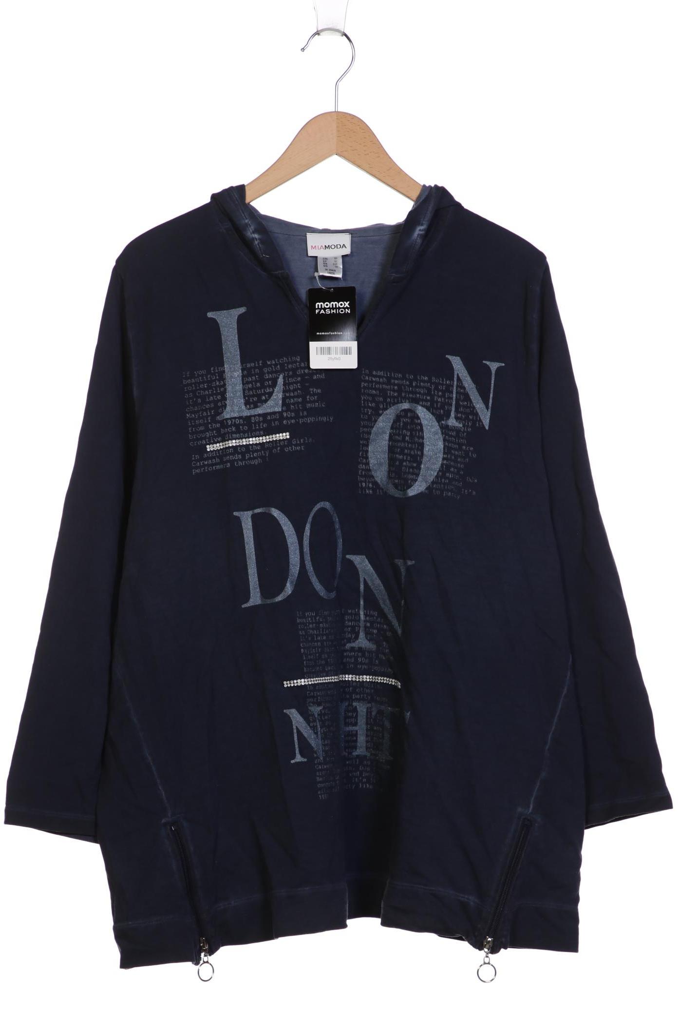 

Miamoda Damen Kapuzenpullover, marineblau, Gr. 50