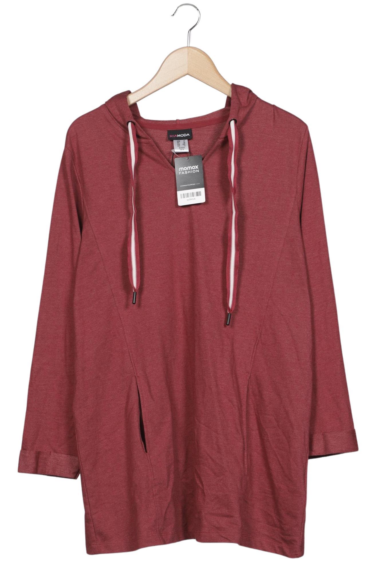 

Miamoda Damen Kapuzenpullover, bordeaux, Gr. 46