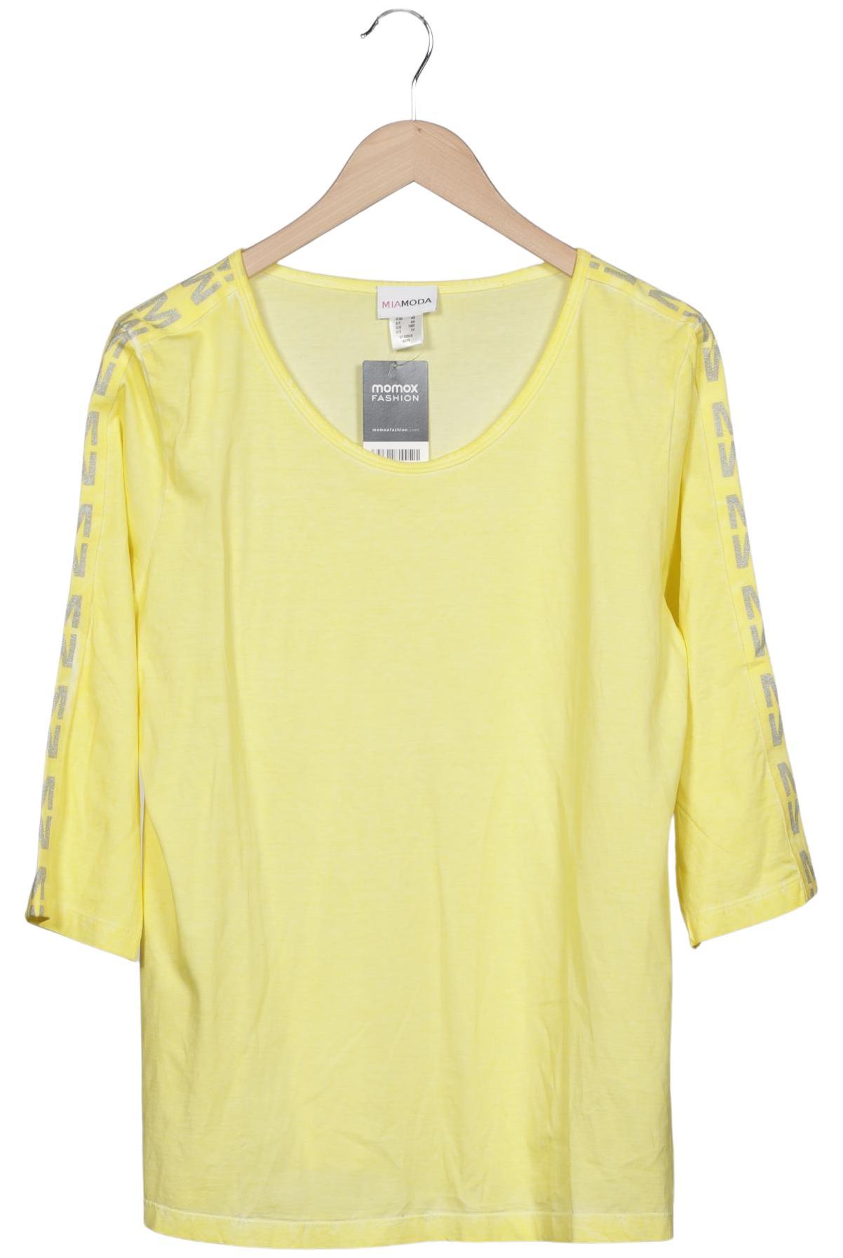 

Miamoda Damen Langarmshirt, gelb, Gr. 42