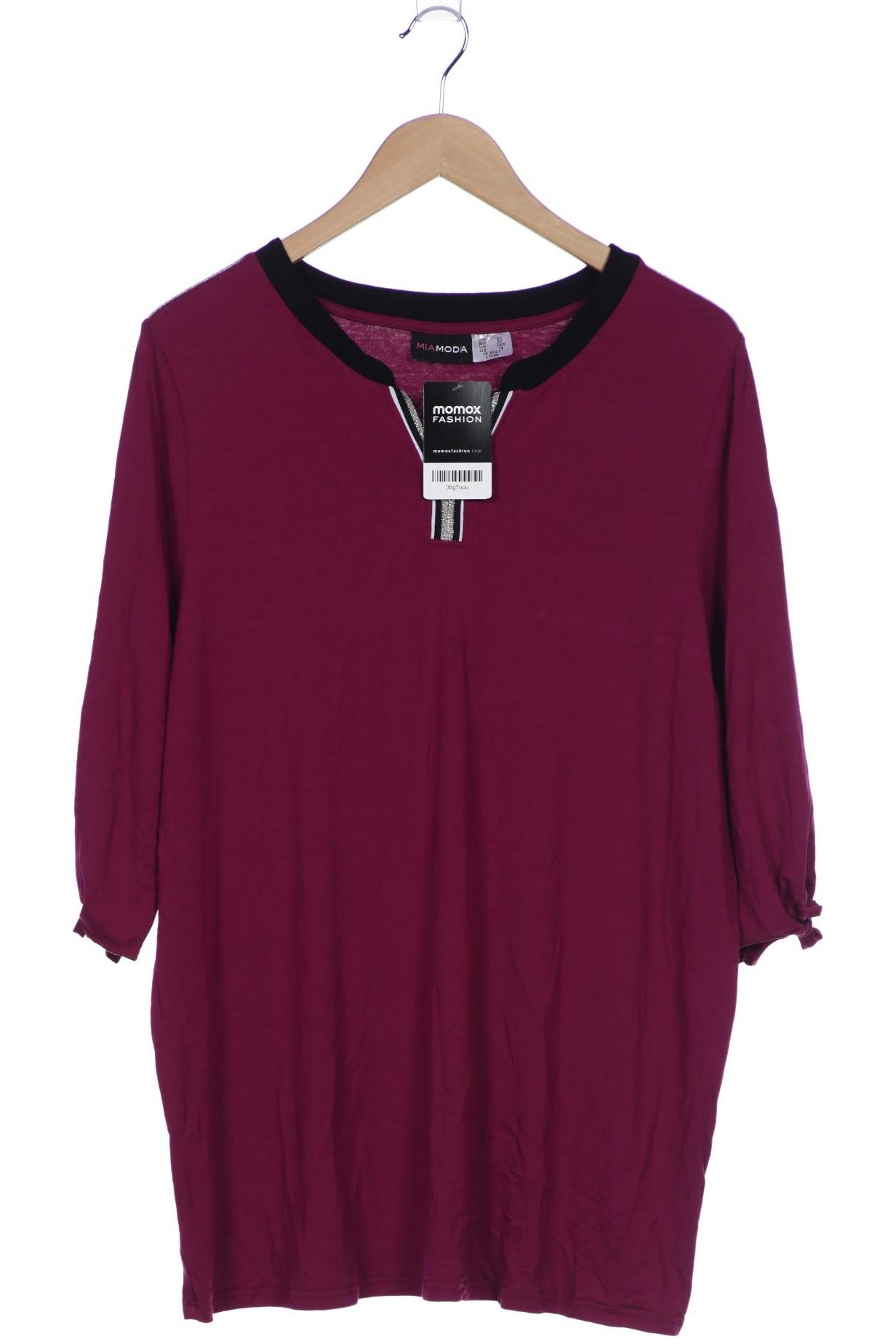 

Miamoda Damen Langarmshirt, bordeaux, Gr. 50