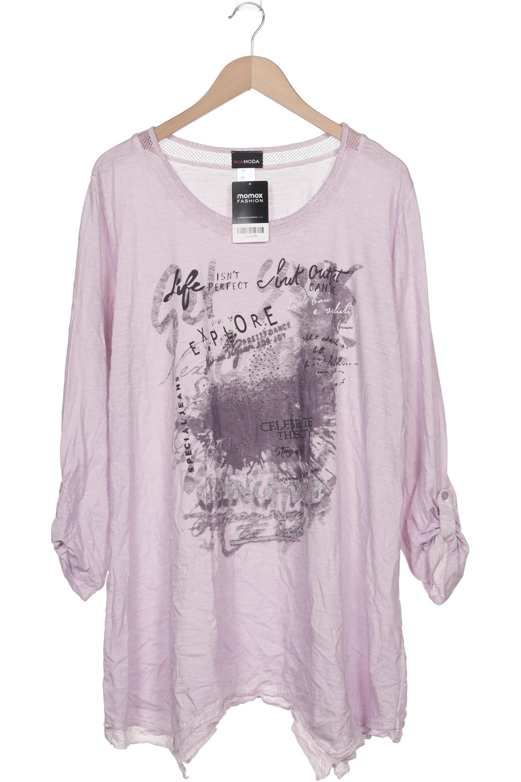 

Miamoda Damen Langarmshirt, flieder, Gr. 50