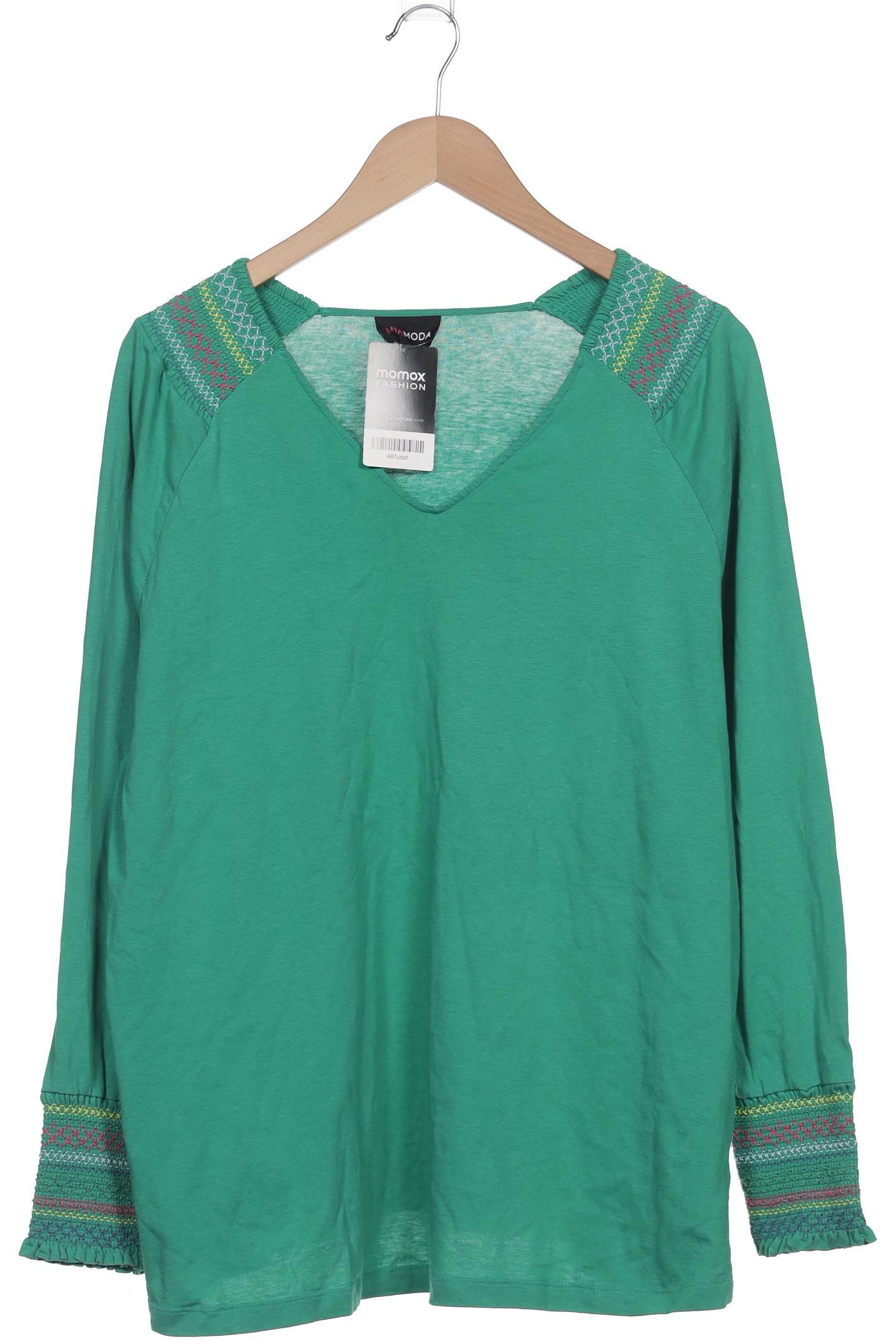 

Miamoda Damen Langarmshirt, grün, Gr. 46