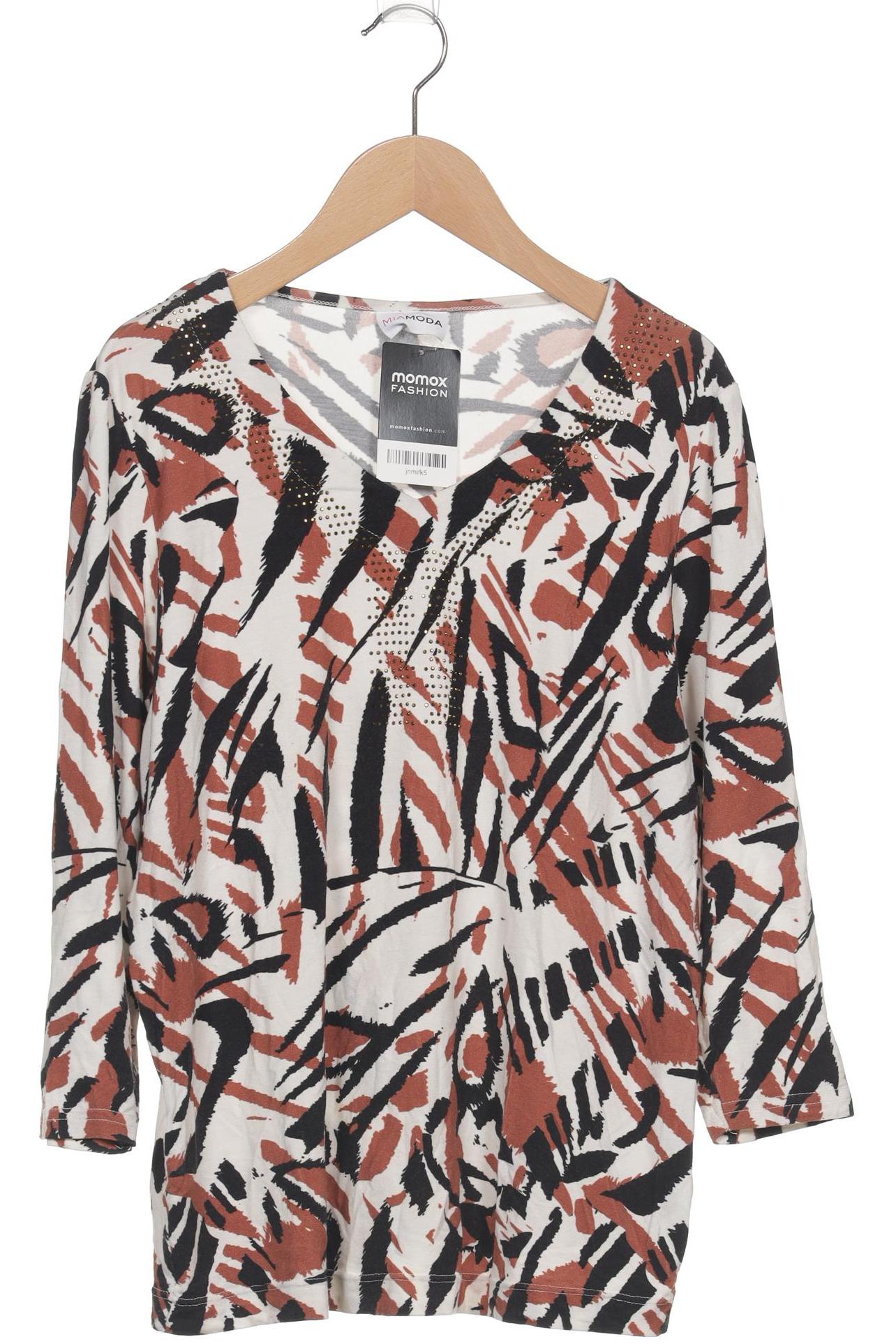 

Miamoda Damen Langarmshirt, bordeaux, Gr. 38
