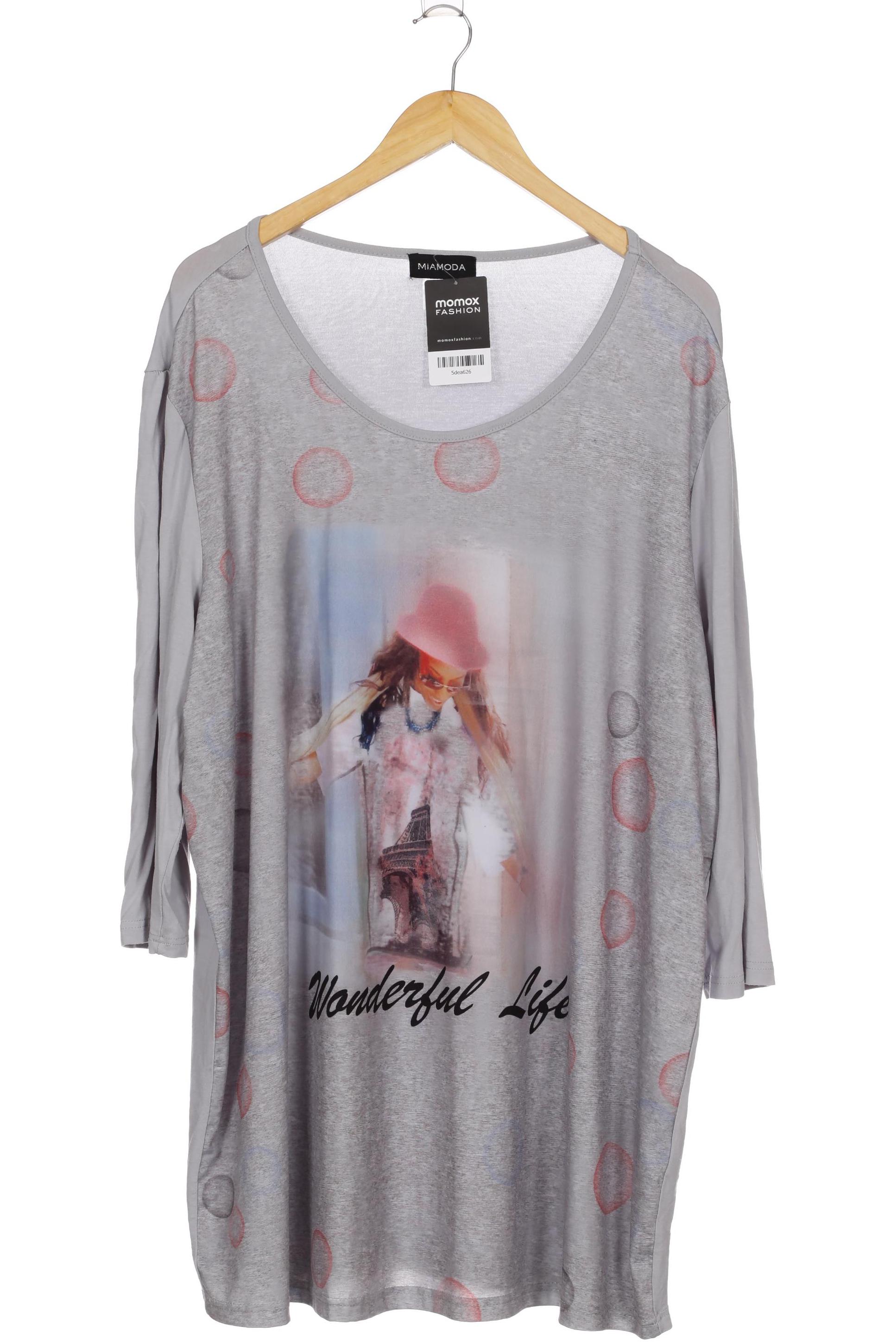 

Miamoda Damen Langarmshirt, grau, Gr. 52