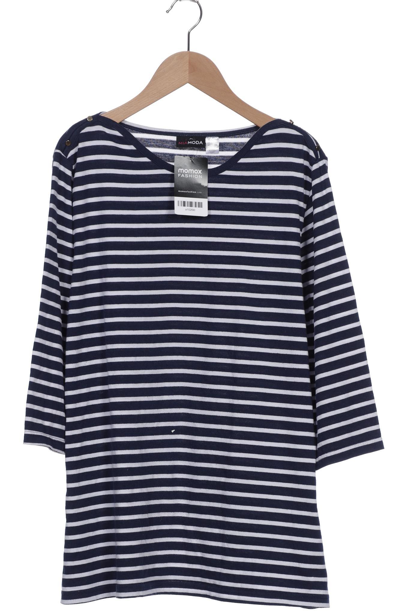 

Miamoda Damen Langarmshirt, marineblau, Gr. 46