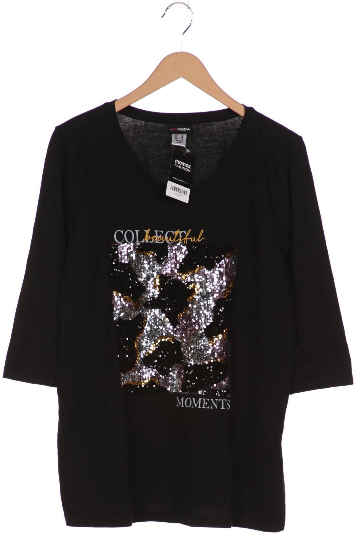 

Miamoda Damen Langarmshirt, schwarz, Gr. 48