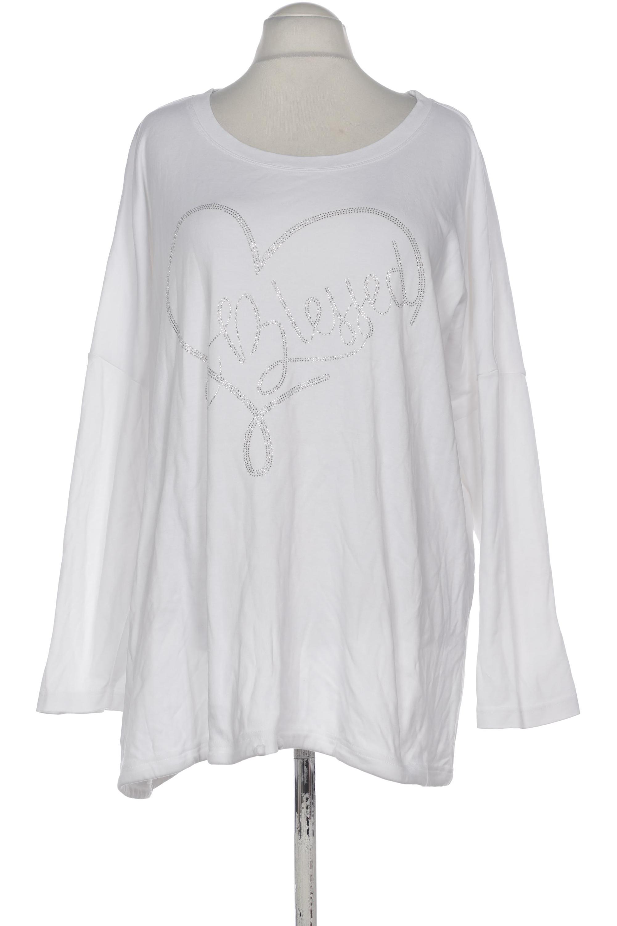 

Miamoda Damen Langarmshirt, weiß, Gr. 56