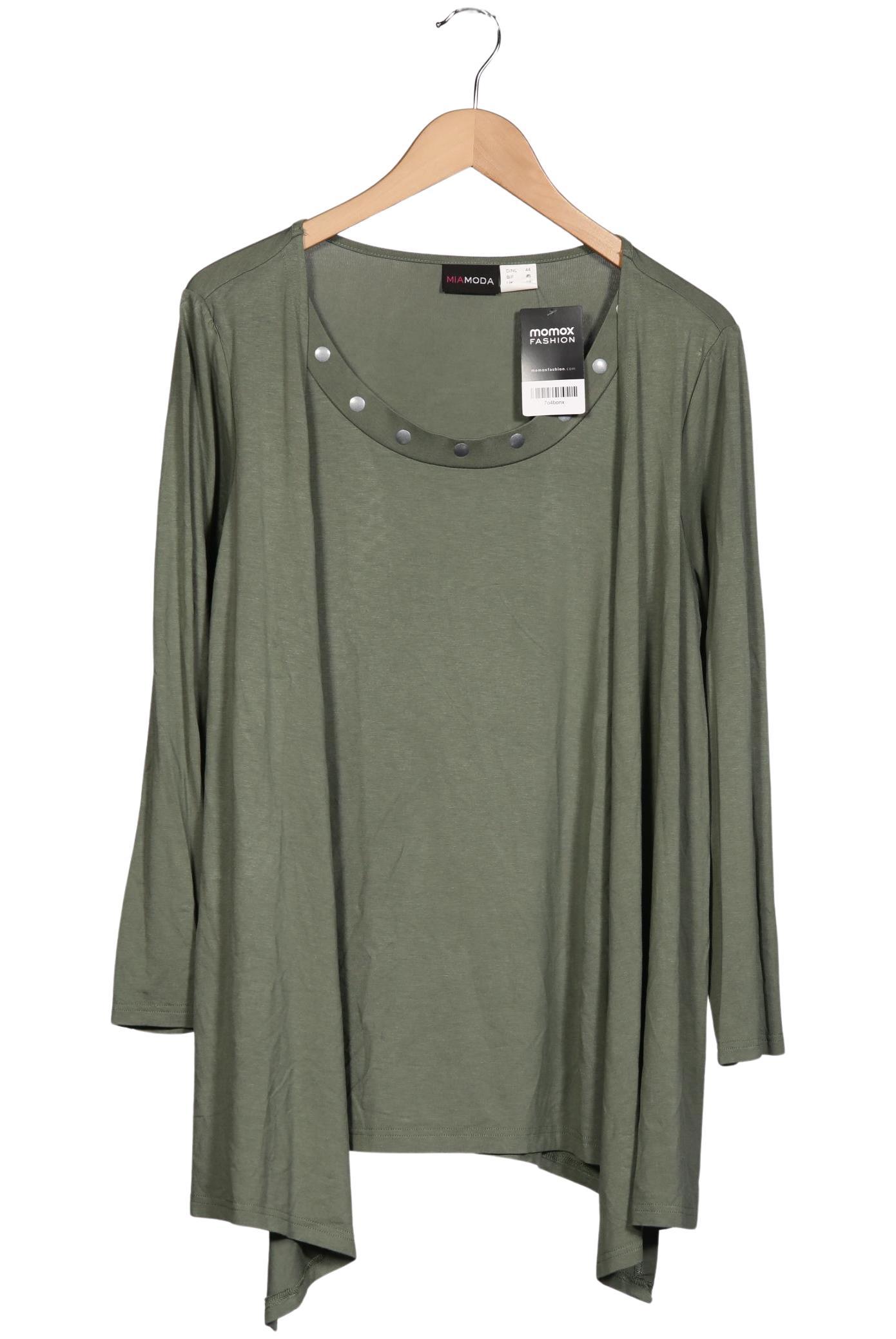 

Miamoda Damen Langarmshirt, grün, Gr. 44