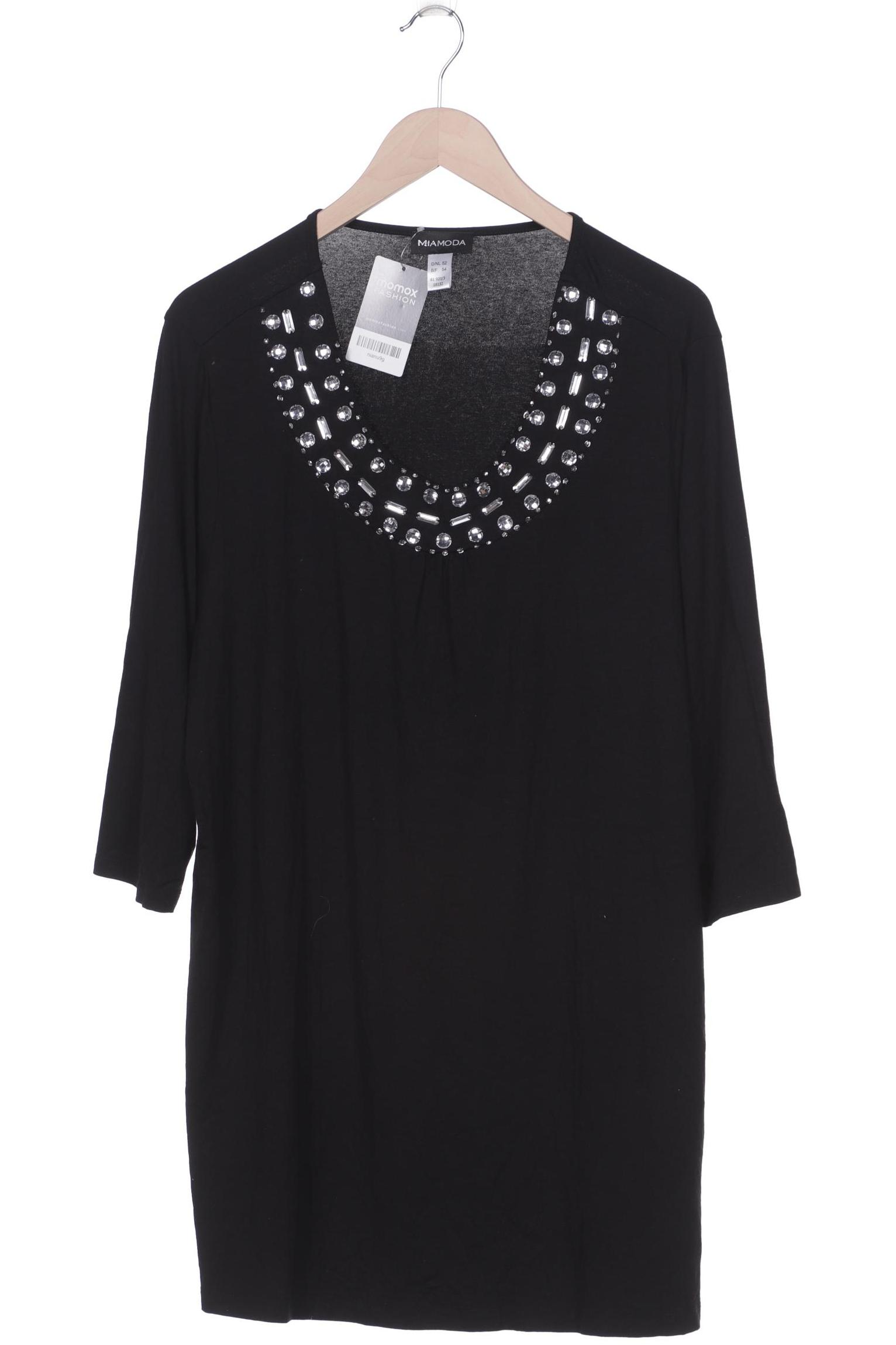

Miamoda Damen Langarmshirt, schwarz, Gr. 52