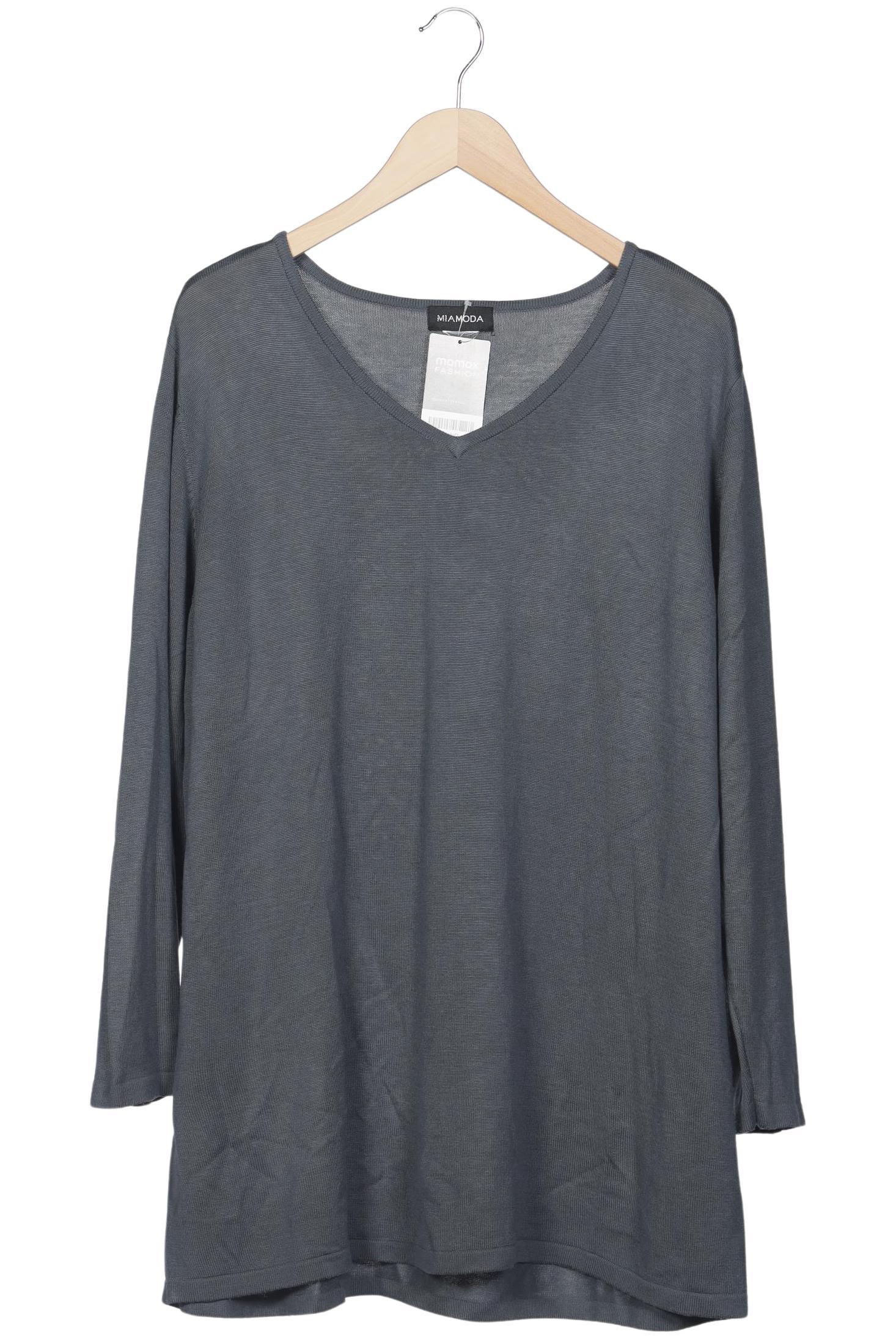 

Miamoda Damen Langarmshirt, grau, Gr. 46