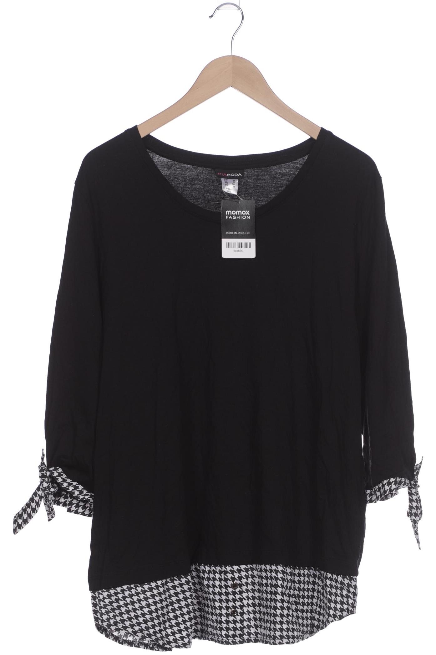 

Miamoda Damen Langarmshirt, schwarz, Gr. 50
