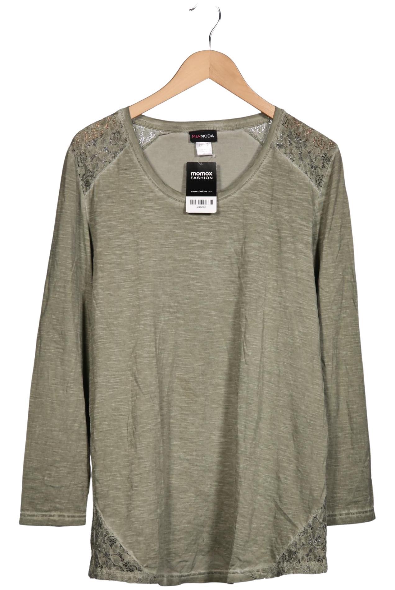 

Miamoda Damen Langarmshirt, grün, Gr. 44