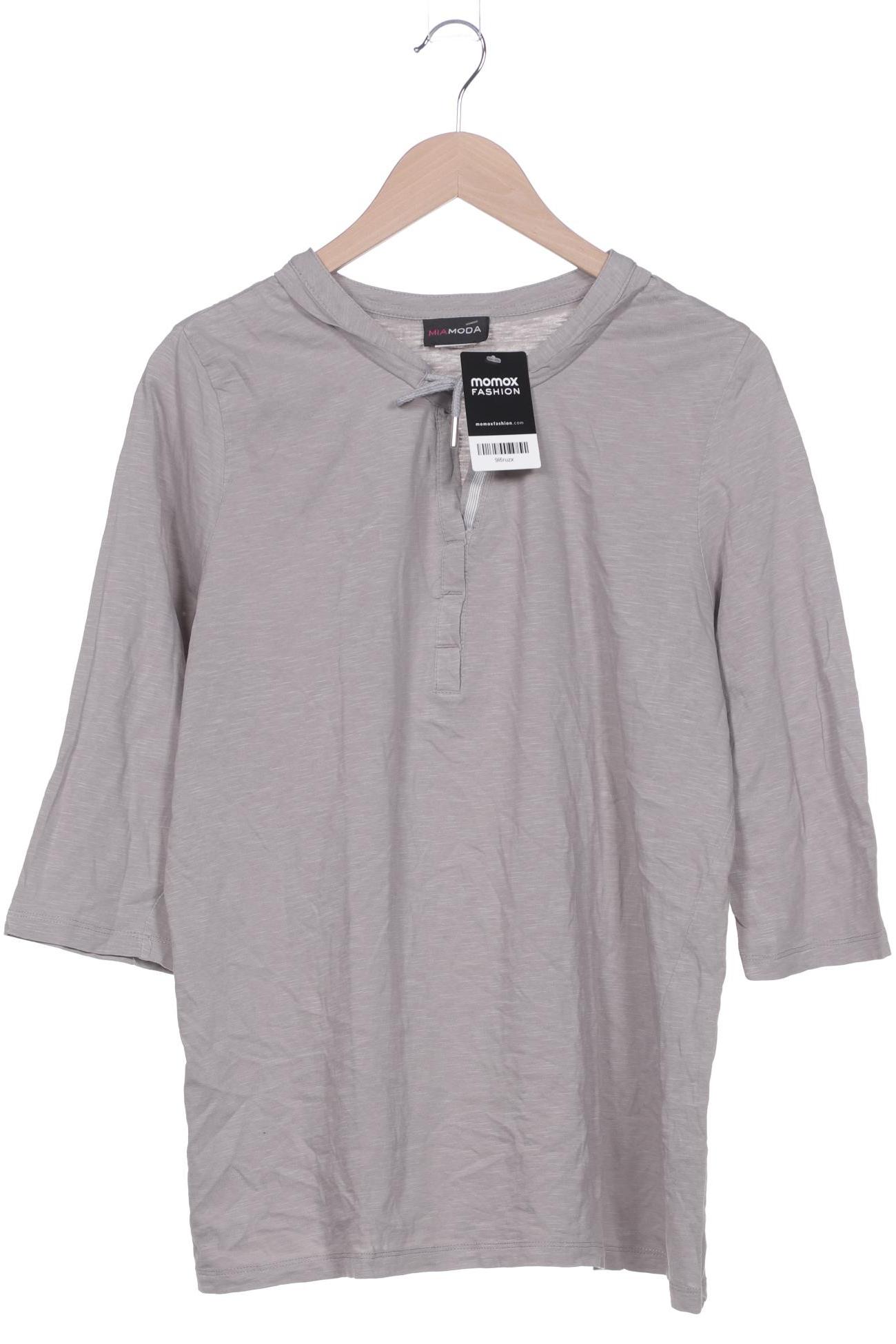 

Miamoda Damen Langarmshirt, grau, Gr. 44