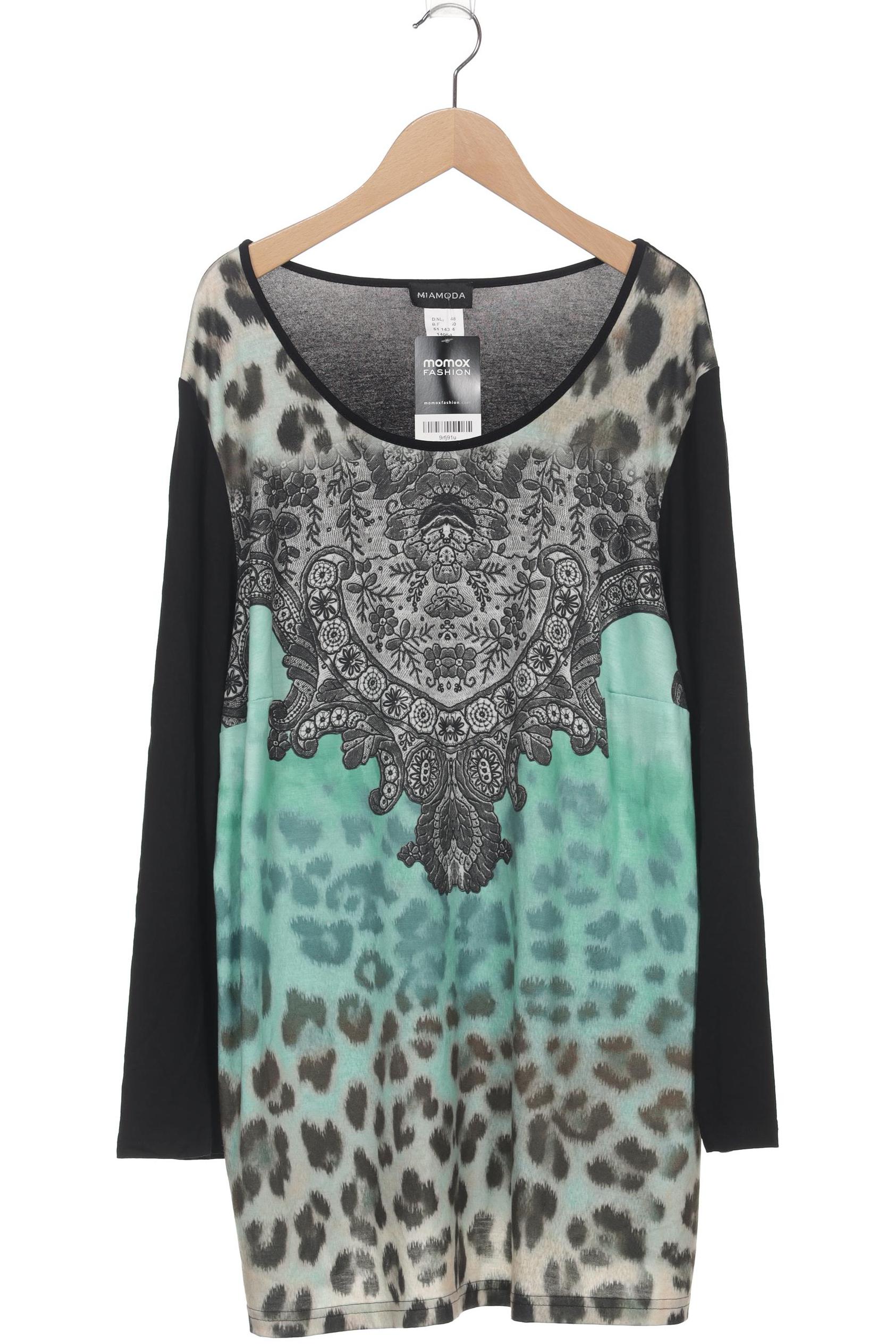 

Miamoda Damen Langarmshirt, grün, Gr. 48