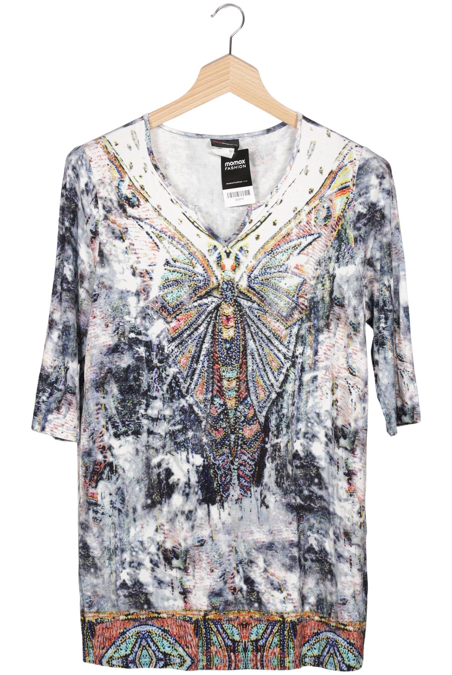 

Miamoda Damen Langarmshirt, blau, Gr. 48