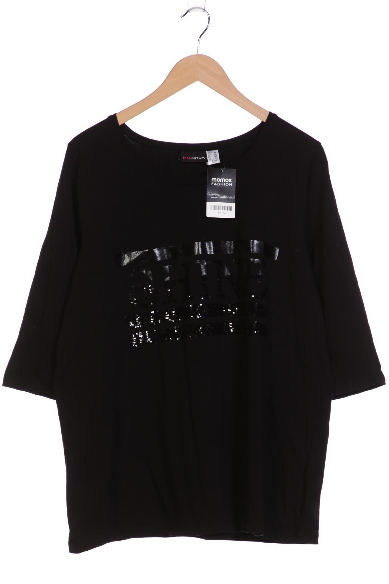 

Miamoda Damen Langarmshirt, schwarz, Gr. 48