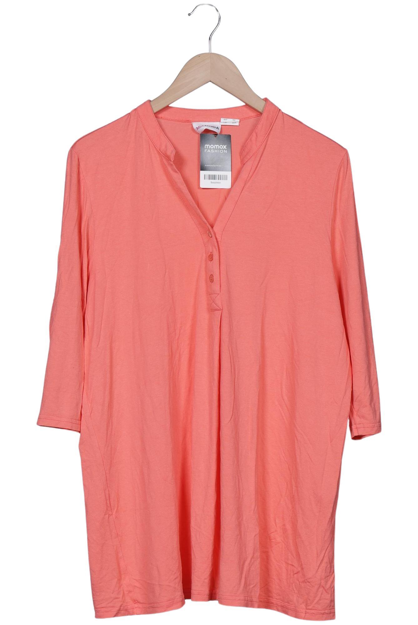 

Miamoda Damen Langarmshirt, pink, Gr. 48