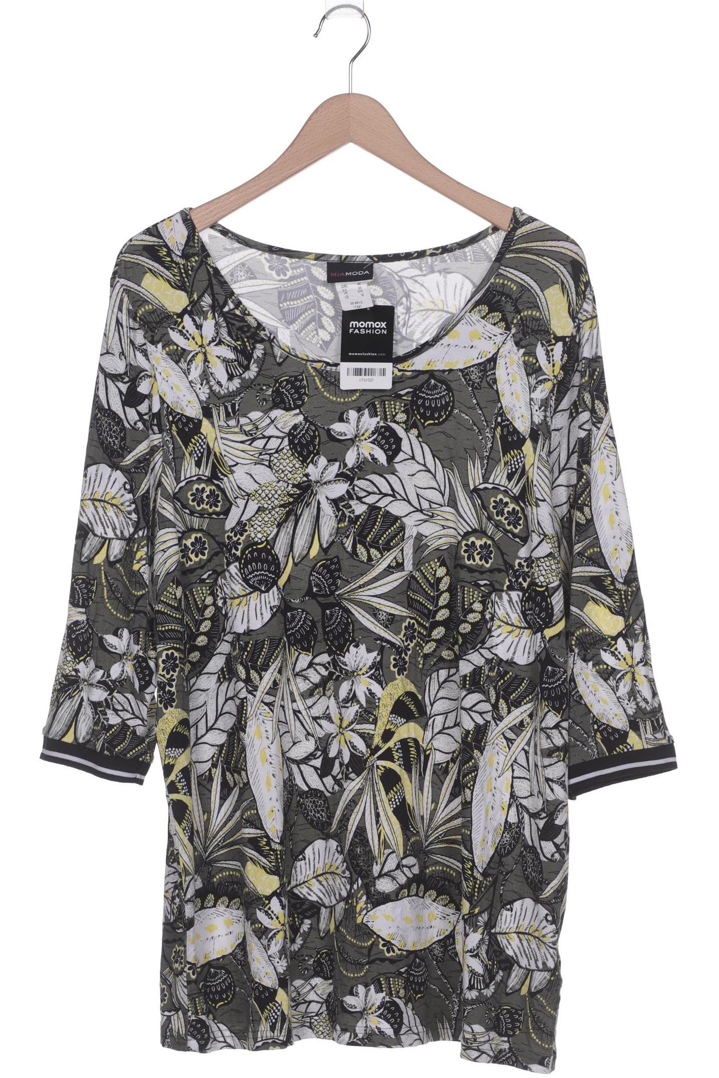 

Miamoda Damen Langarmshirt, grün, Gr. 48