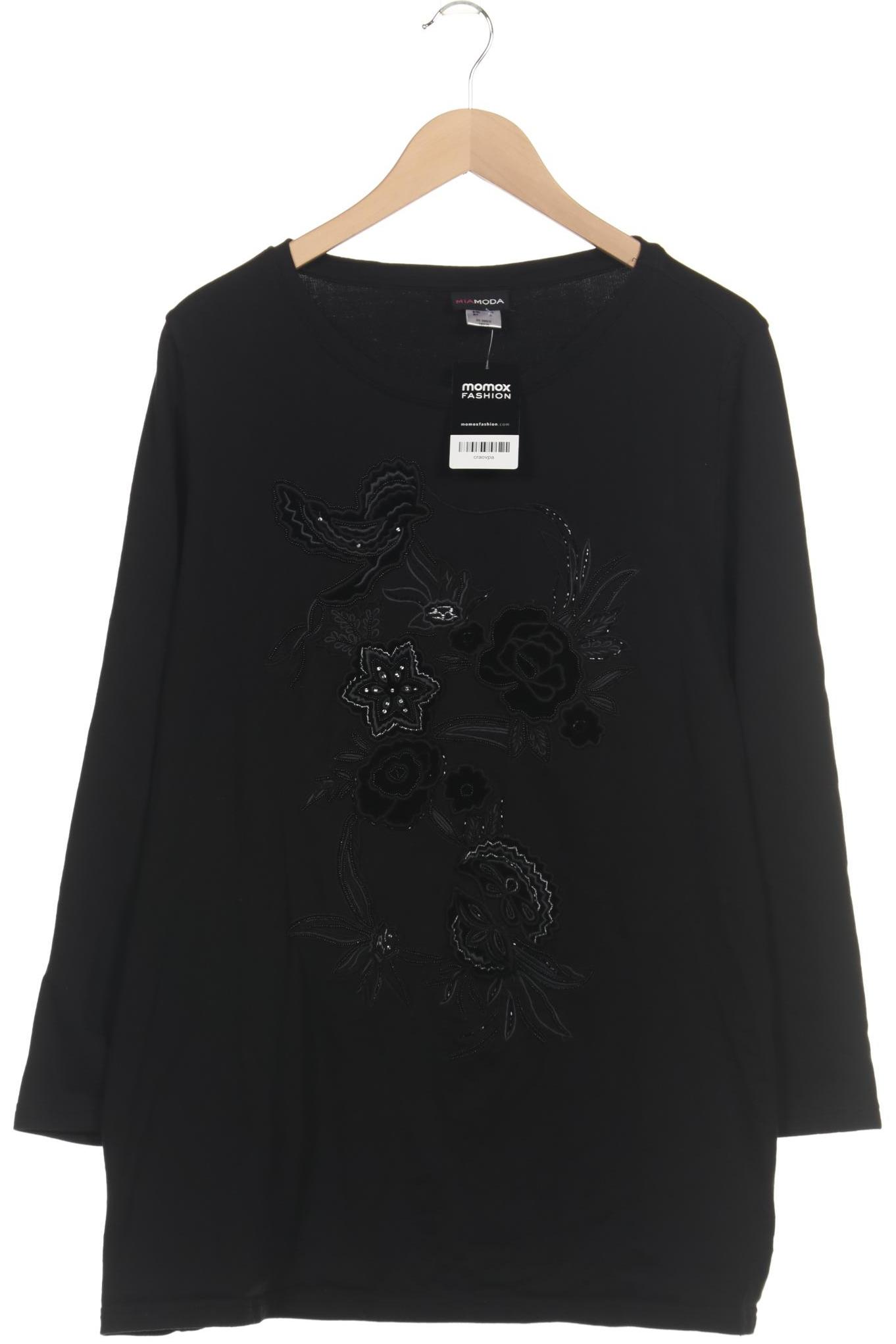 

Miamoda Damen Langarmshirt, schwarz, Gr. 52