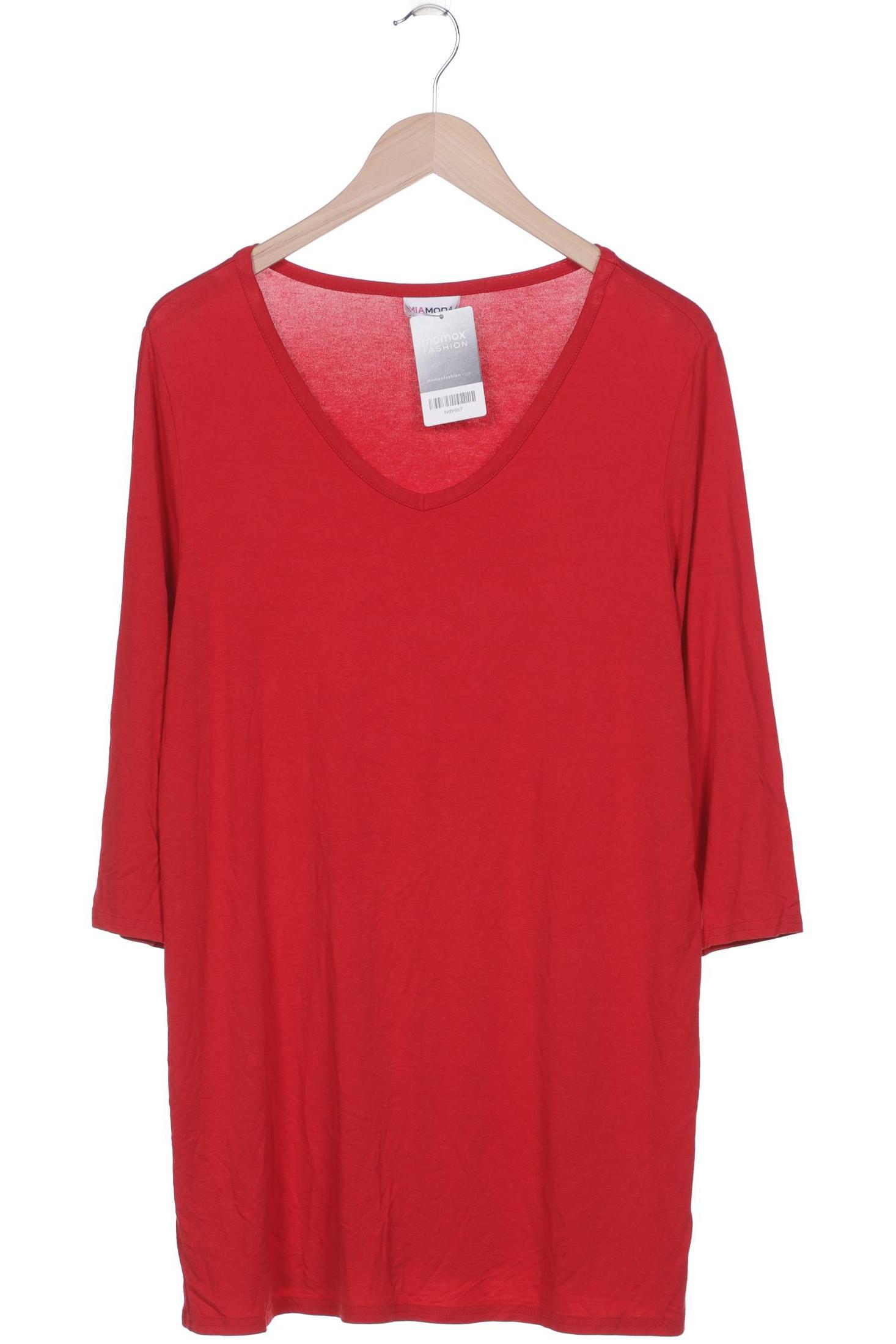 

Miamoda Damen Langarmshirt, rot, Gr. 44