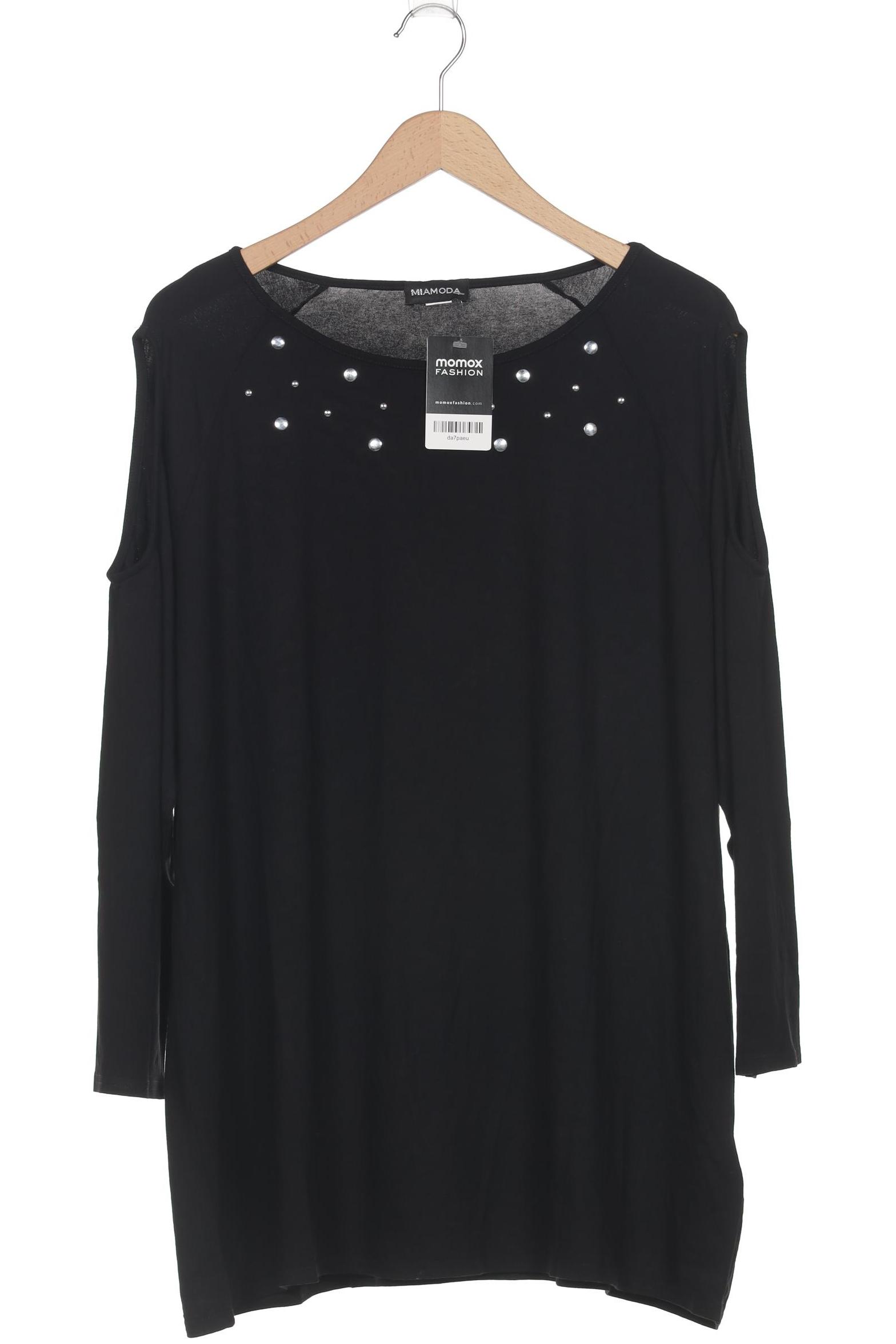 

Miamoda Damen Langarmshirt, schwarz, Gr. 50