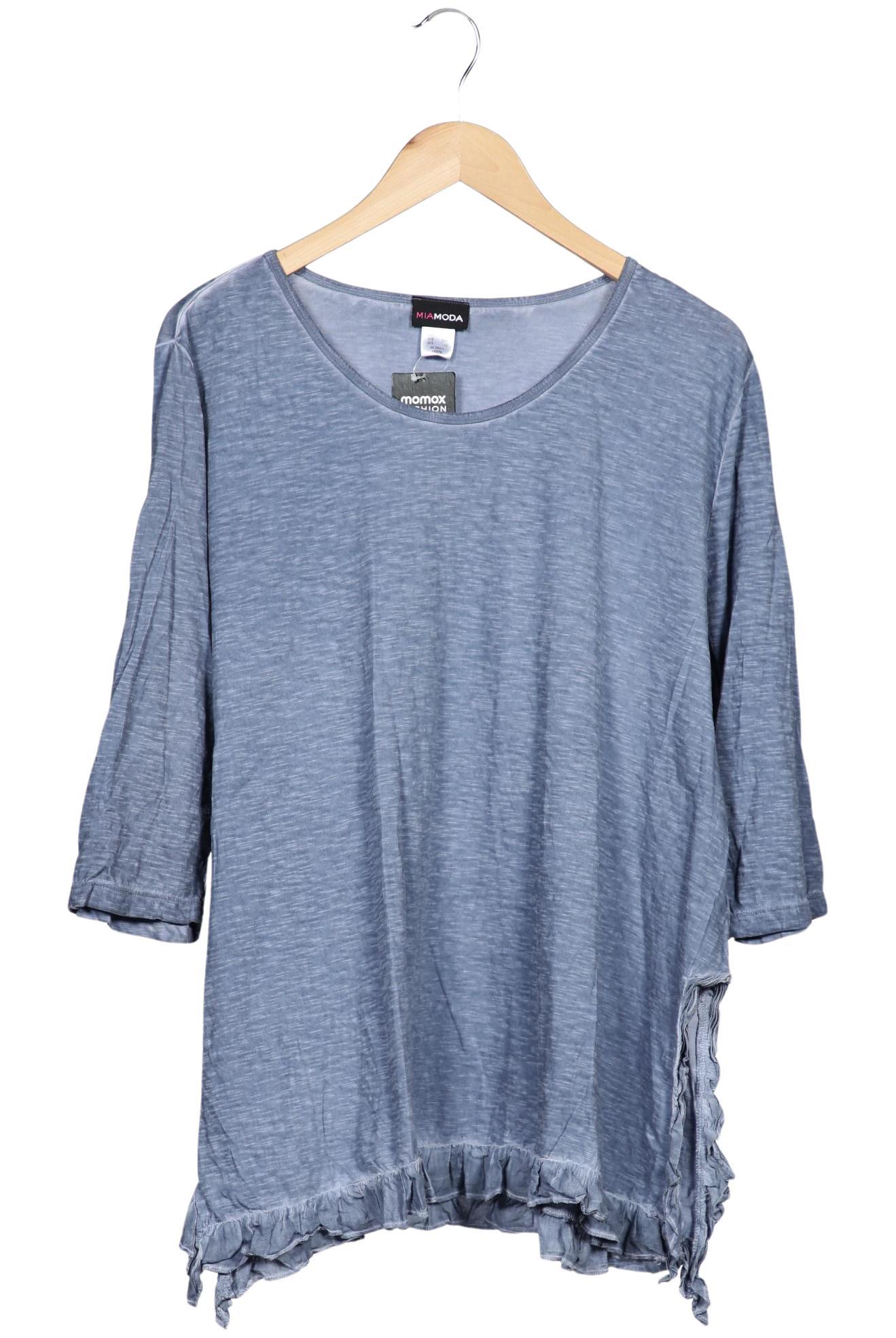 

Miamoda Damen Langarmshirt, hellblau, Gr. 50