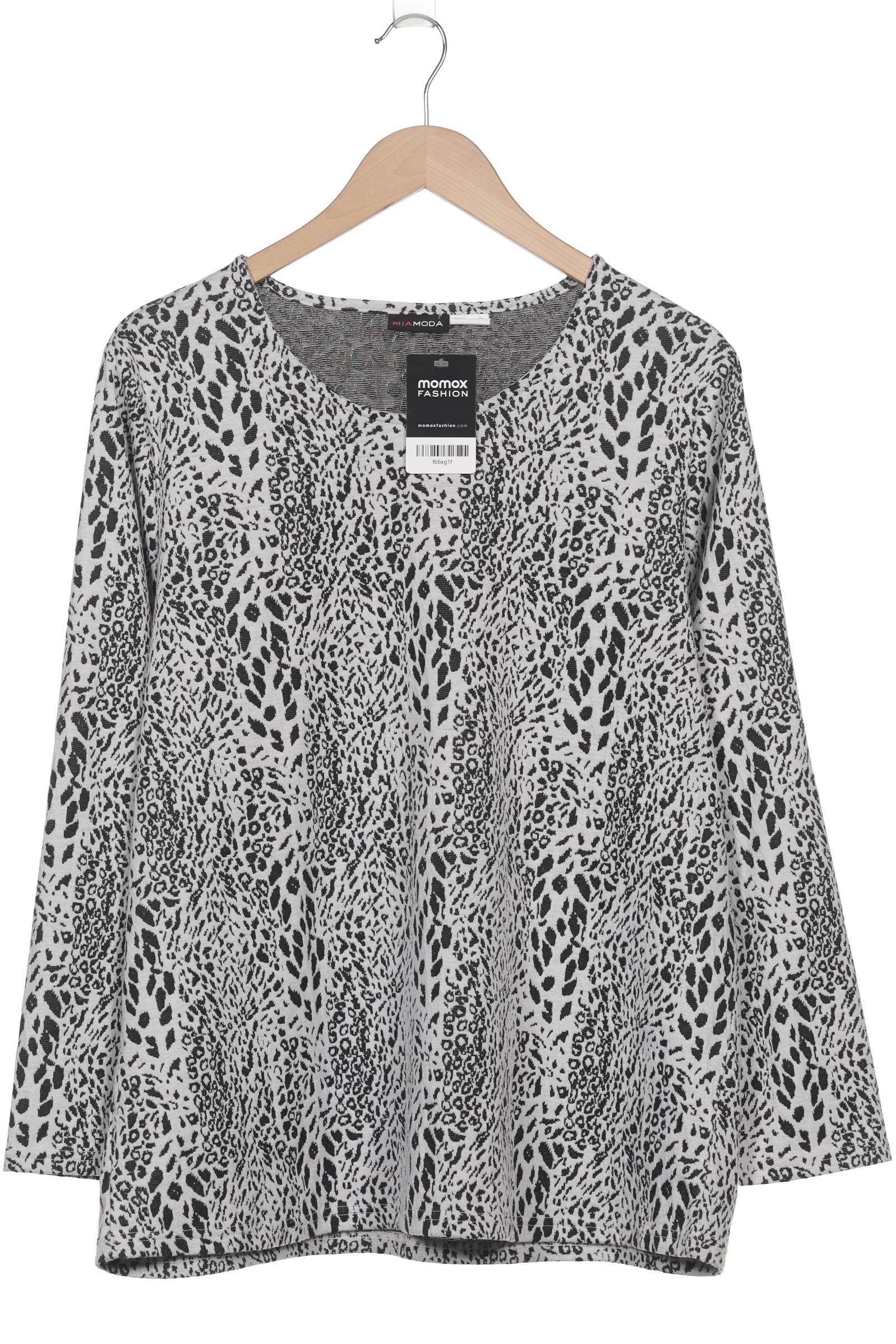 

Miamoda Damen Langarmshirt, weiß, Gr. 46