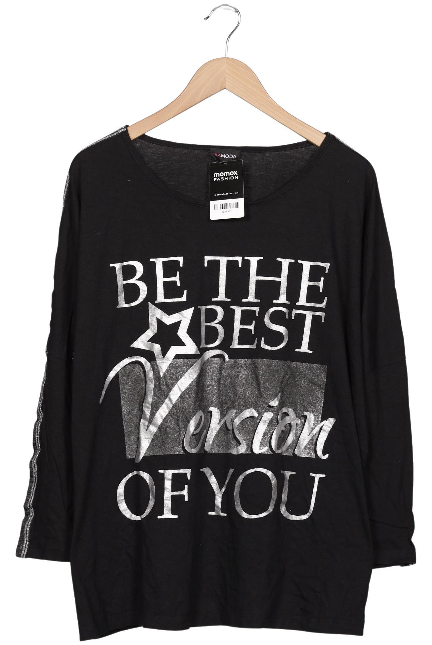 

Miamoda Damen Langarmshirt, schwarz, Gr. 52