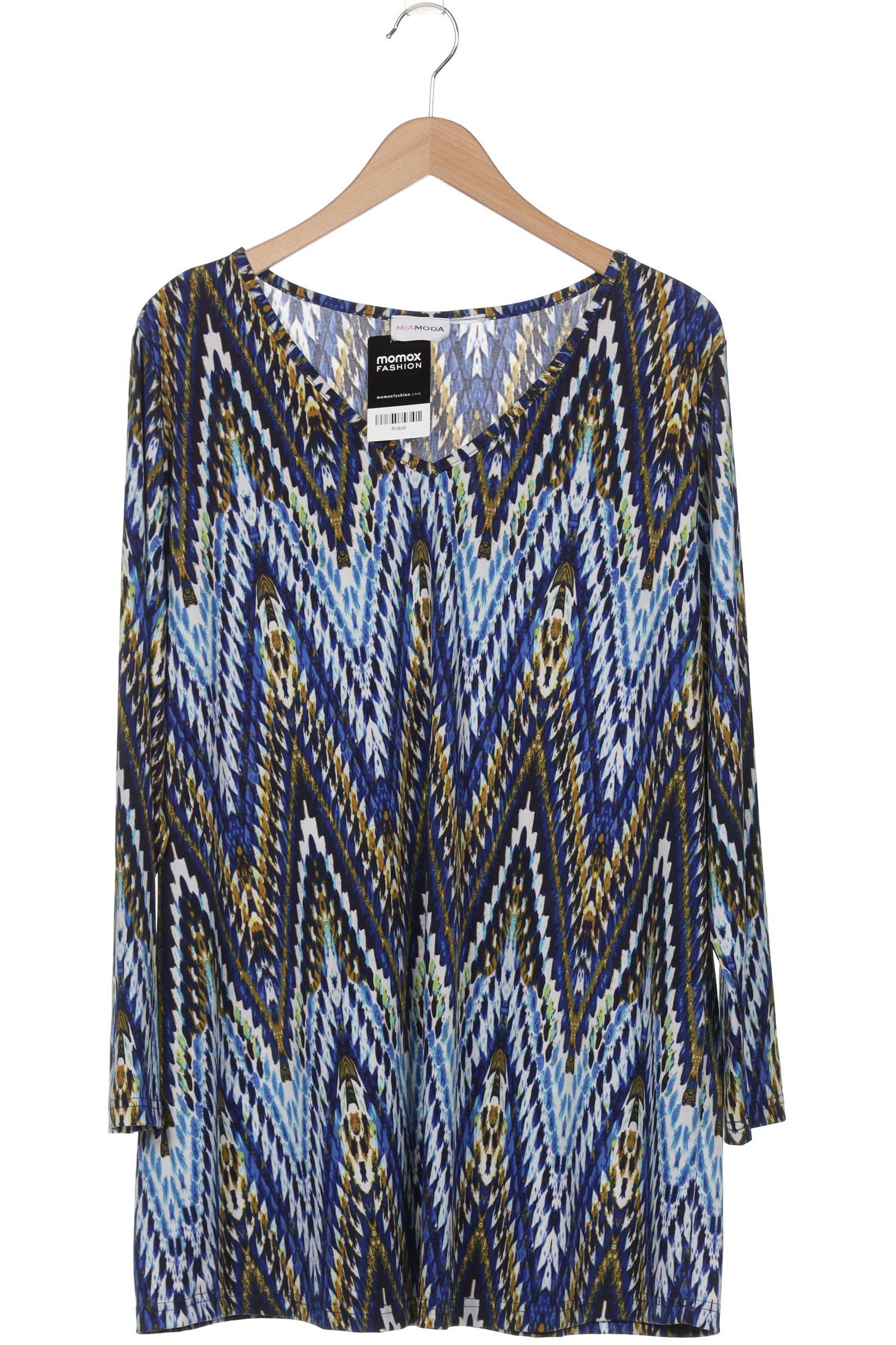 

Miamoda Damen Langarmshirt, blau, Gr. 48