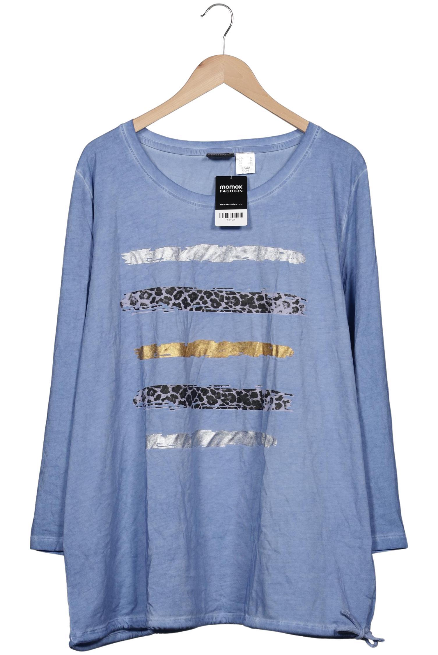 

Miamoda Damen Langarmshirt, hellblau, Gr. 54