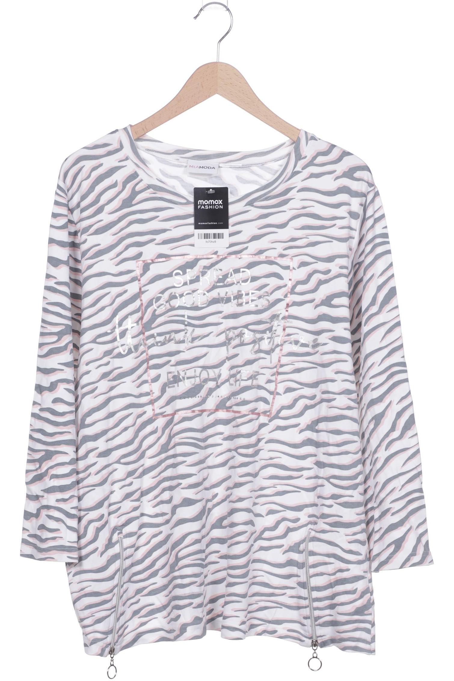 

Miamoda Damen Langarmshirt, grau, Gr. 52