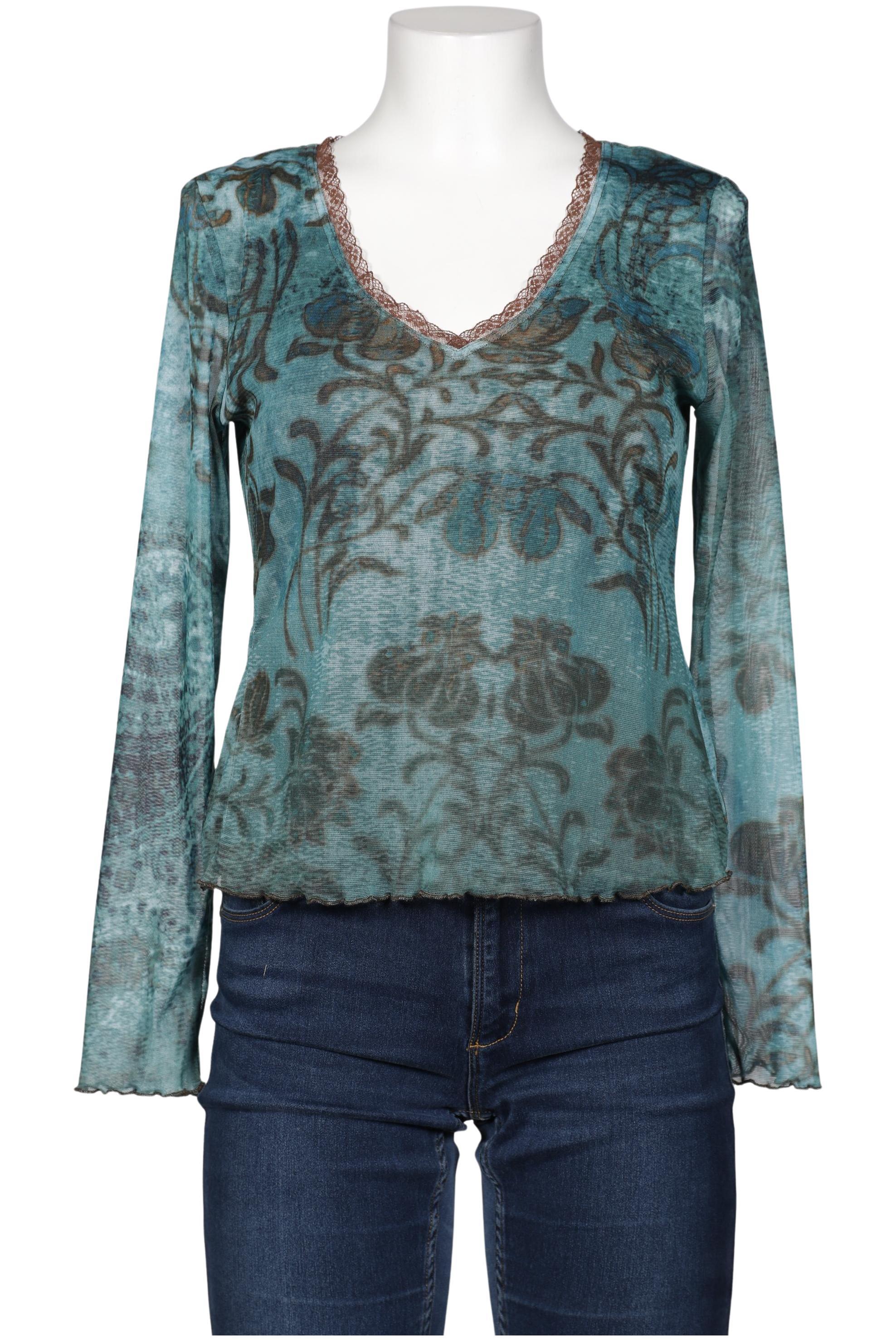 

Miamoda Damen Langarmshirt, türkis, Gr. 36