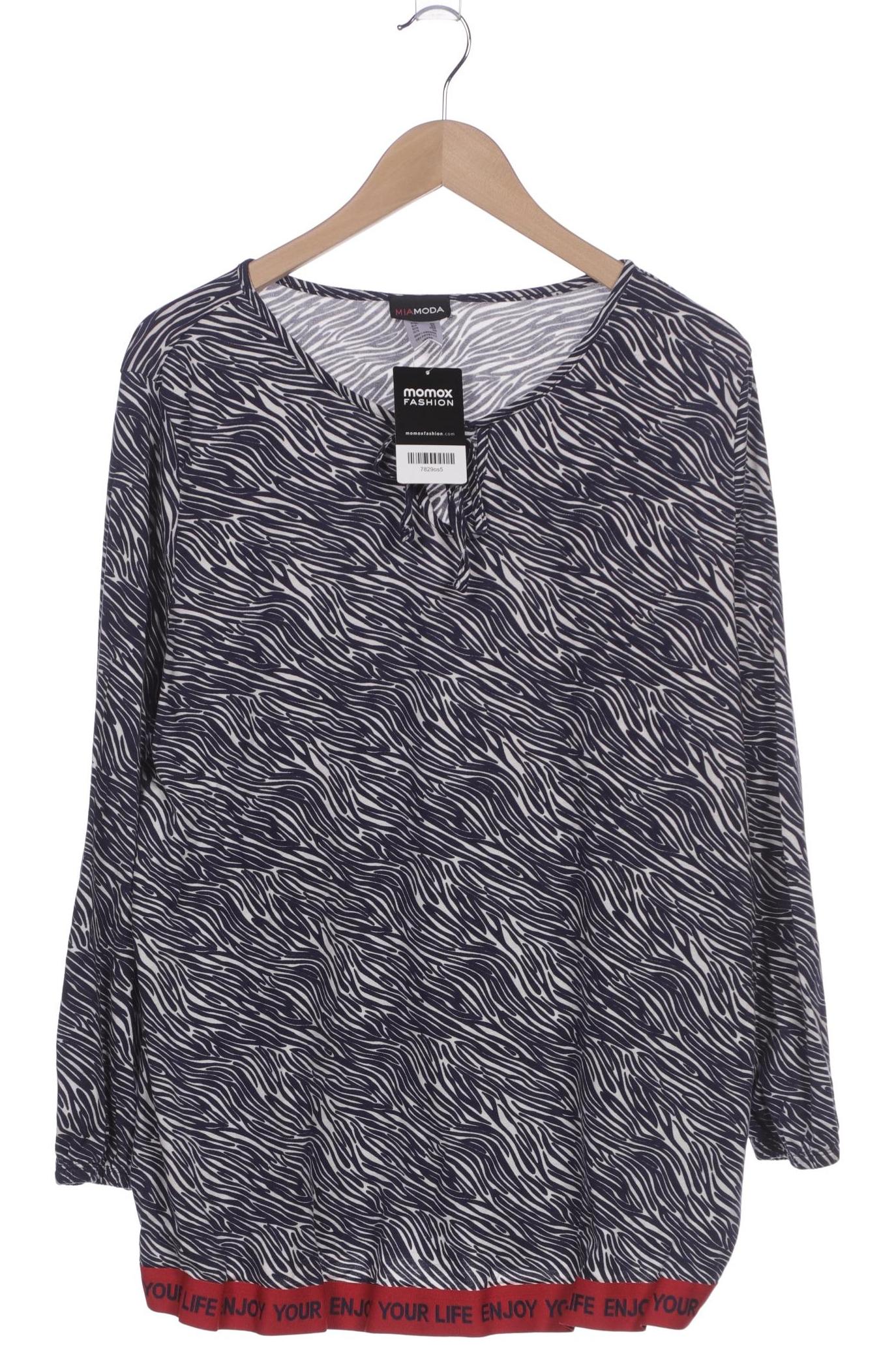 

Miamoda Damen Langarmshirt, marineblau, Gr. 52