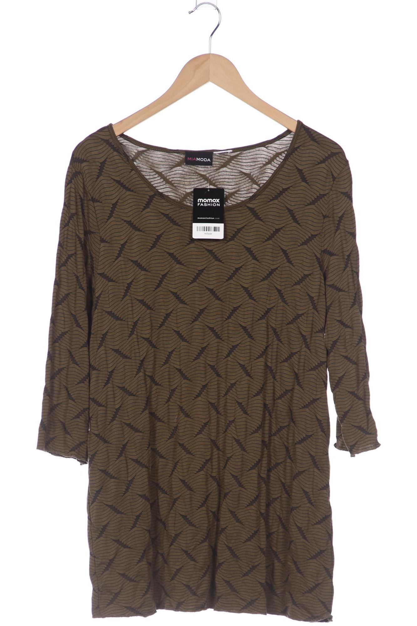 

Miamoda Damen Langarmshirt, grün, Gr. 46