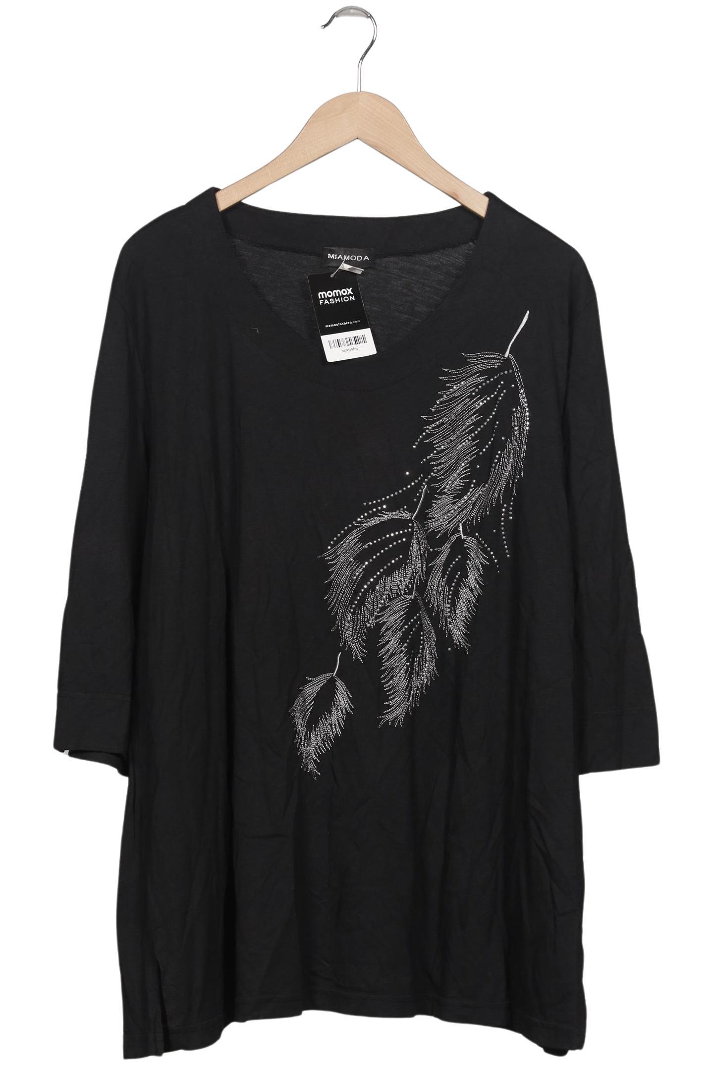 

Miamoda Damen Langarmshirt, schwarz, Gr. 52