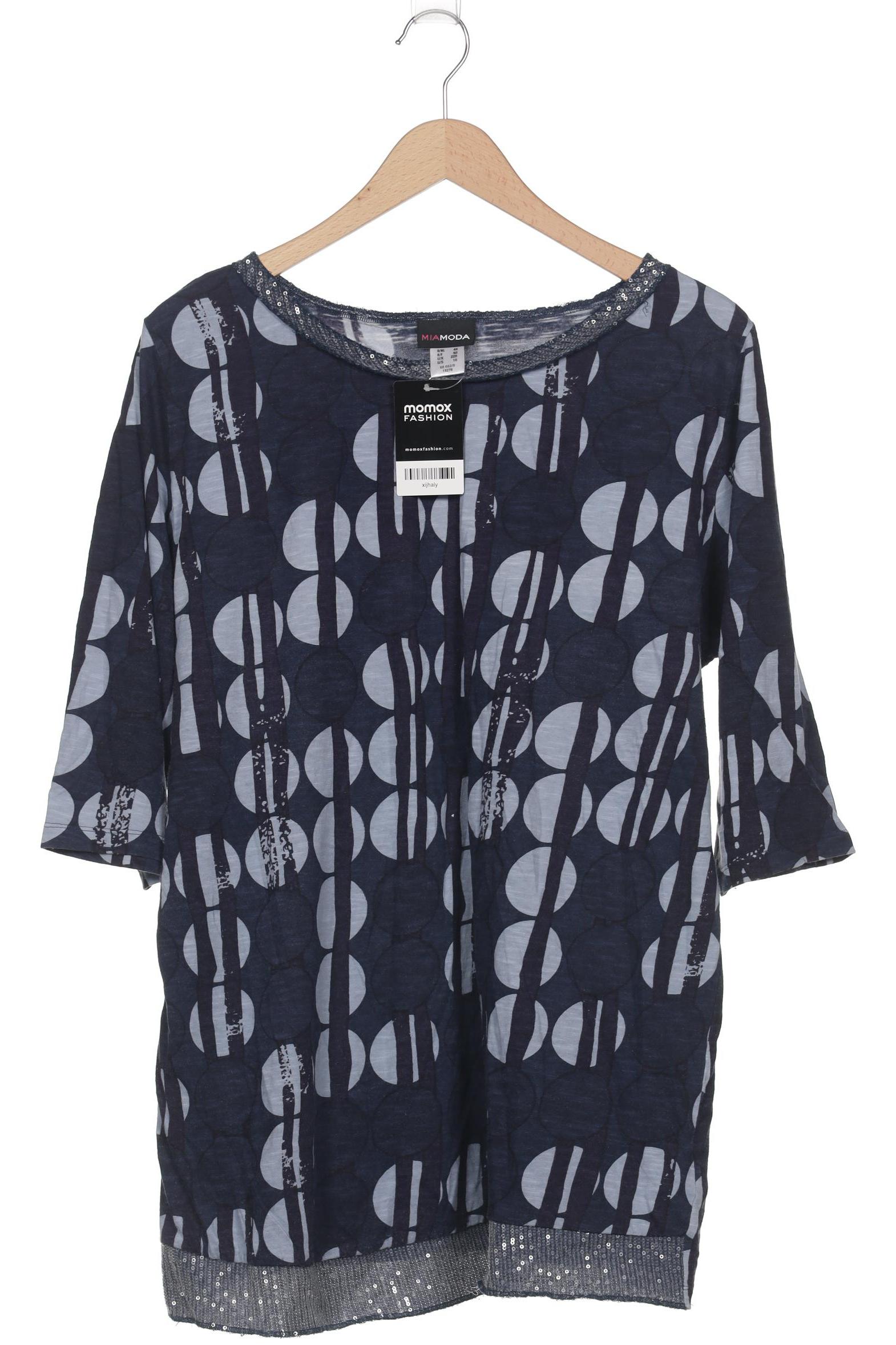 

Miamoda Damen Langarmshirt, marineblau, Gr. 48