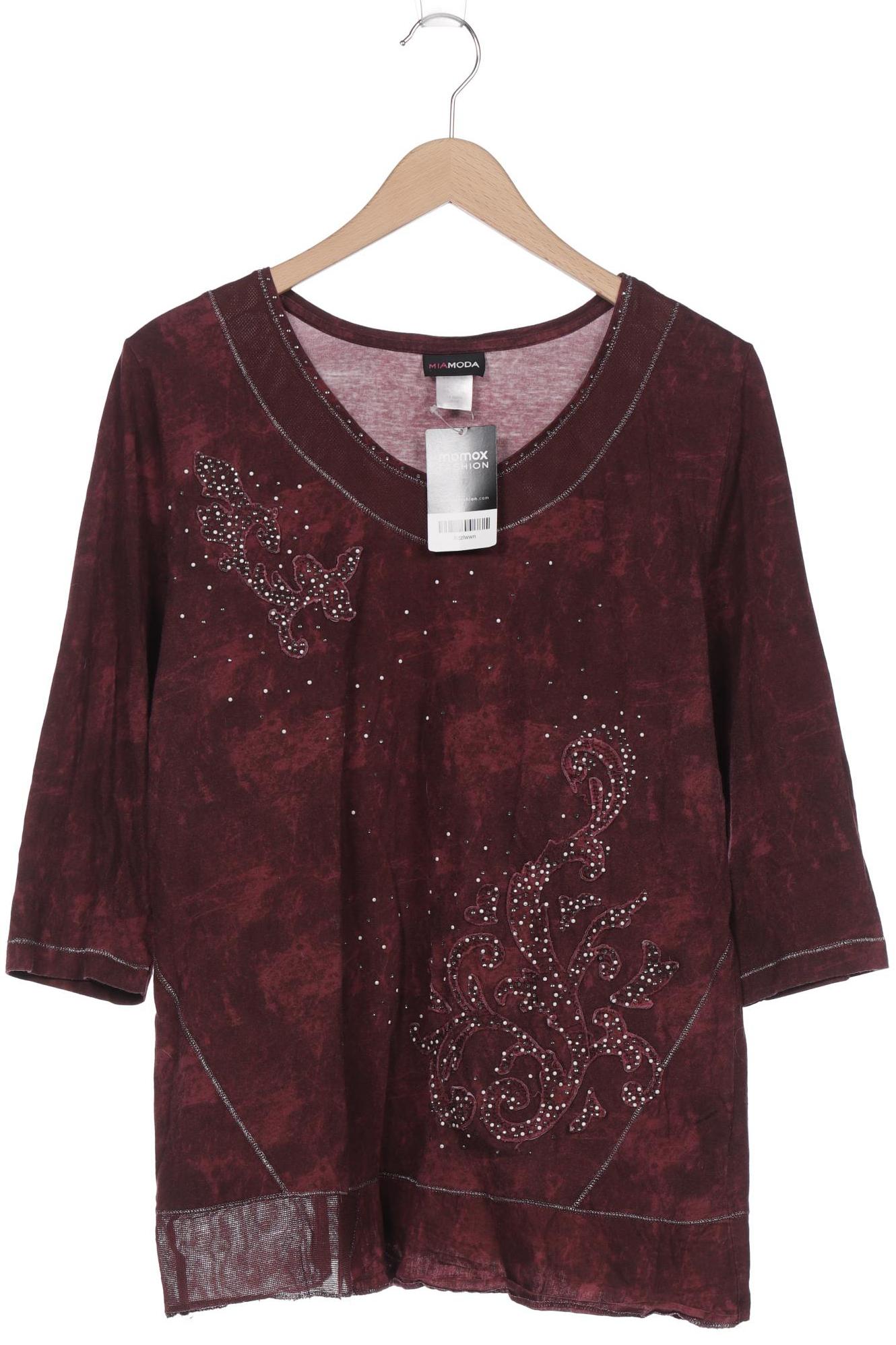 

MIAMODA Damen Langarmshirt, bordeaux