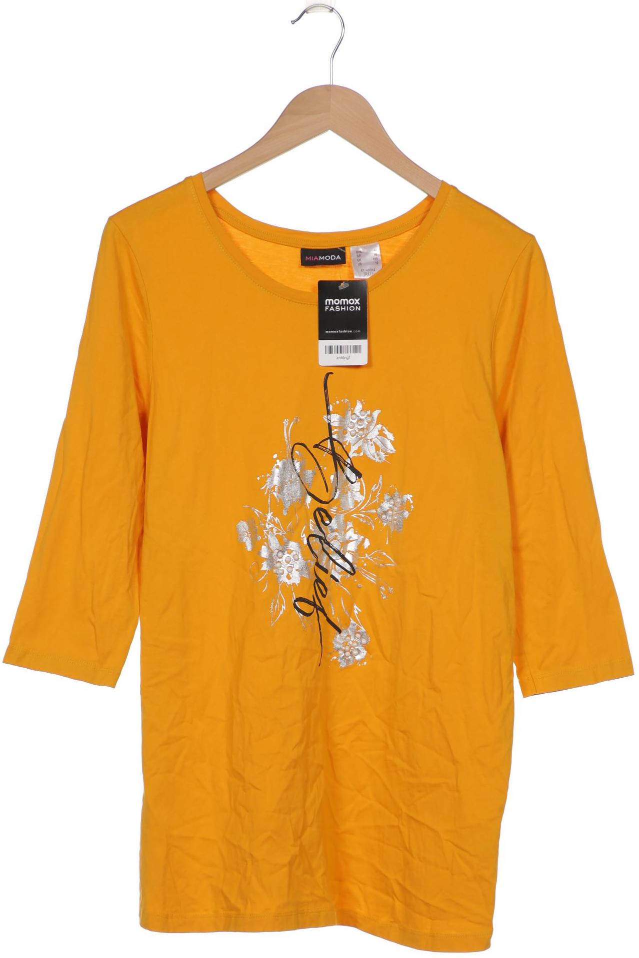 

Miamoda Damen Langarmshirt, orange, Gr. 44