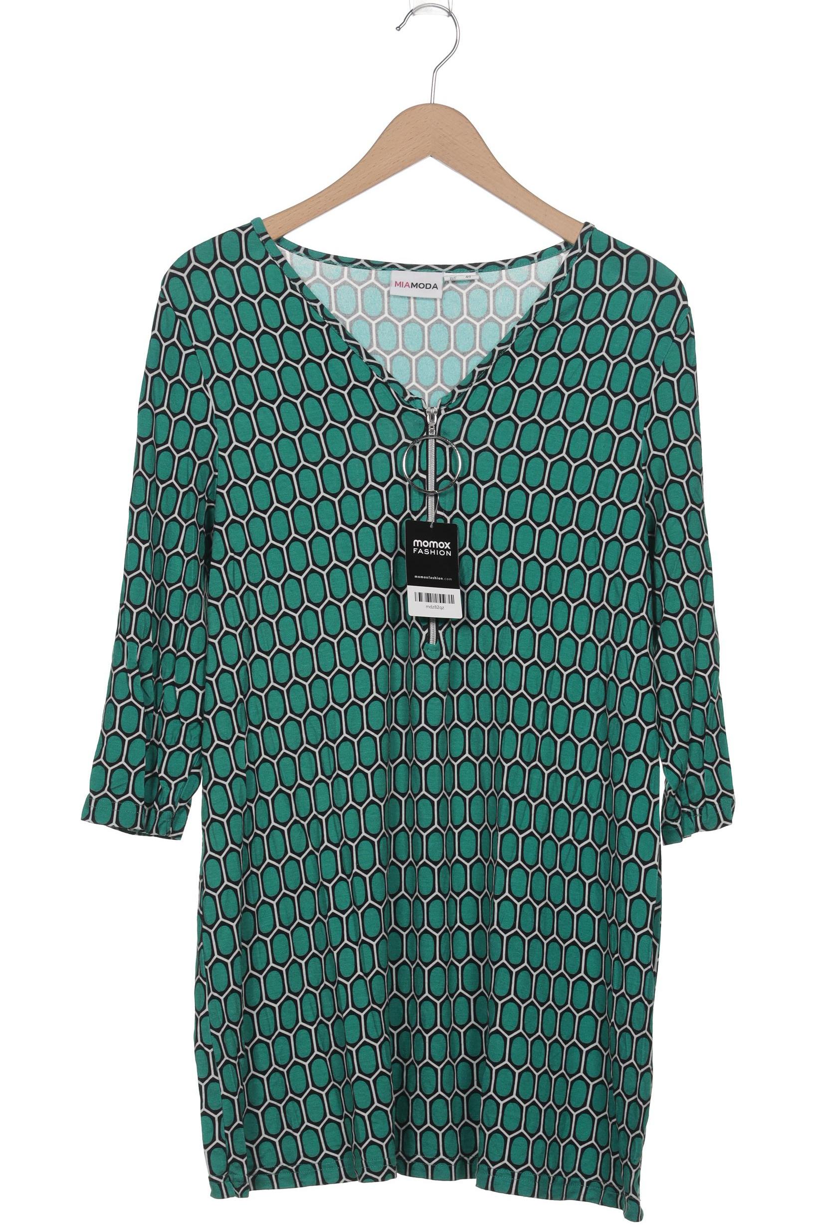 

Miamoda Damen Langarmshirt, grün, Gr. 46
