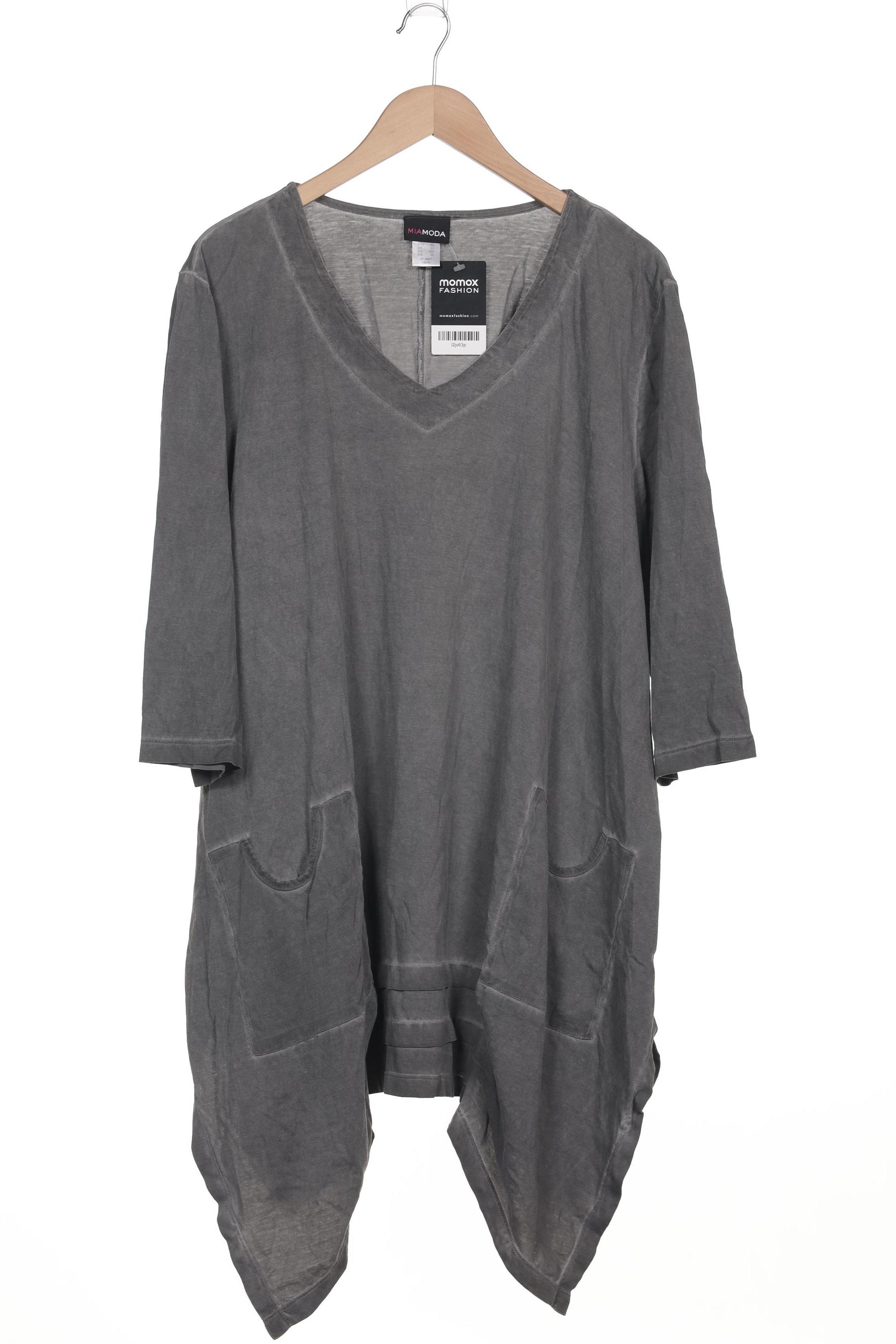 

Miamoda Damen Langarmshirt, grau, Gr. 52