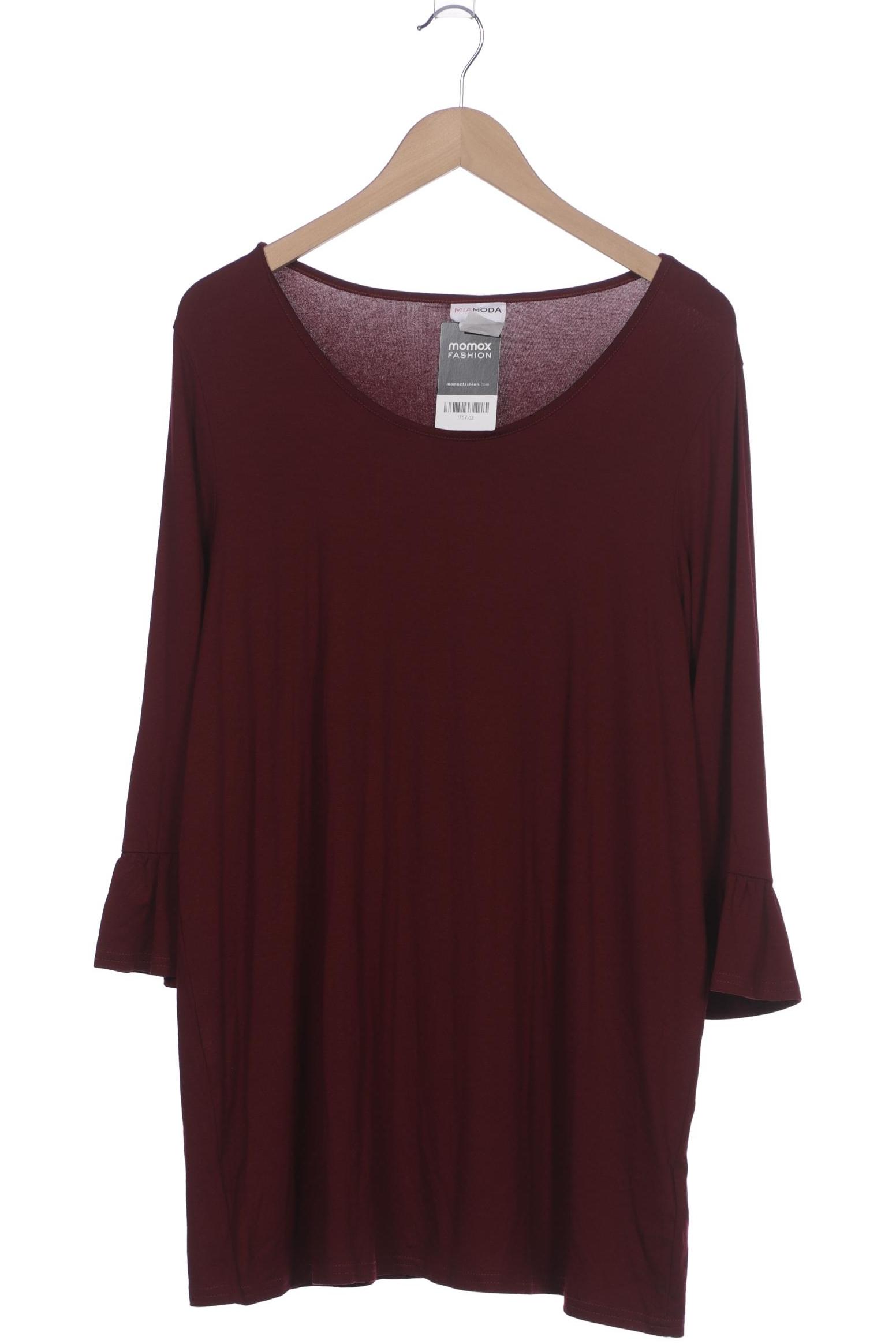

Miamoda Damen Langarmshirt, bordeaux, Gr. 46