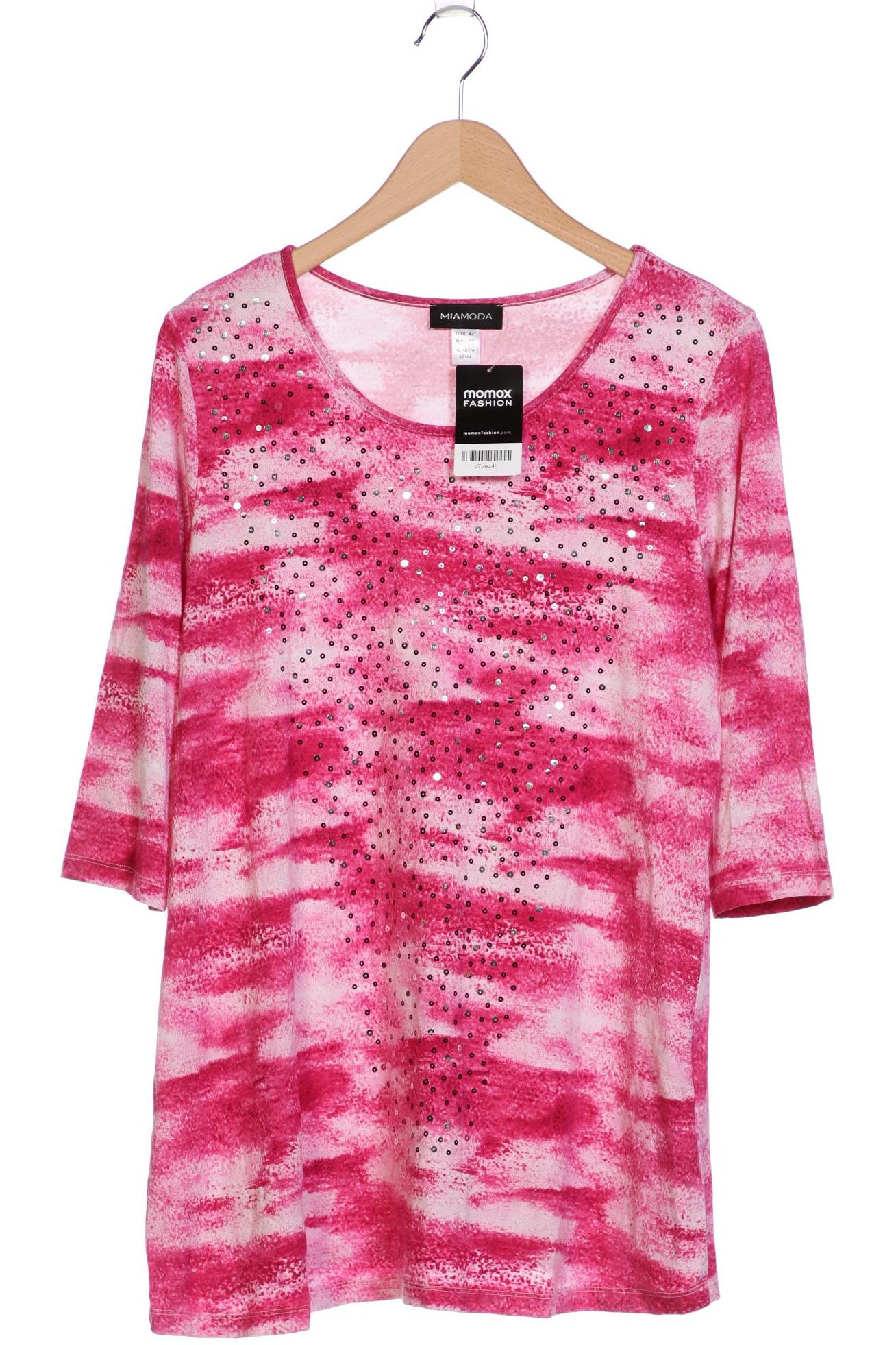 

Miamoda Damen Langarmshirt, pink, Gr. 42